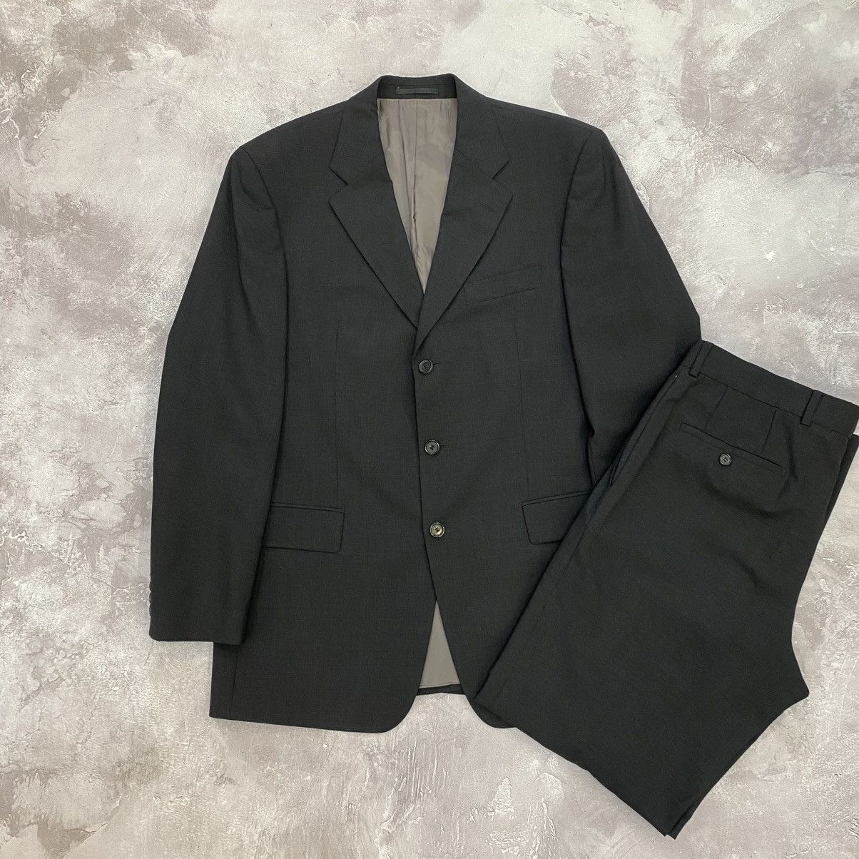 Hugo Boss Vintage Hugo Boss Formal Stretch Suit 90s 3 piece Size 50R - 1 Thumbnail