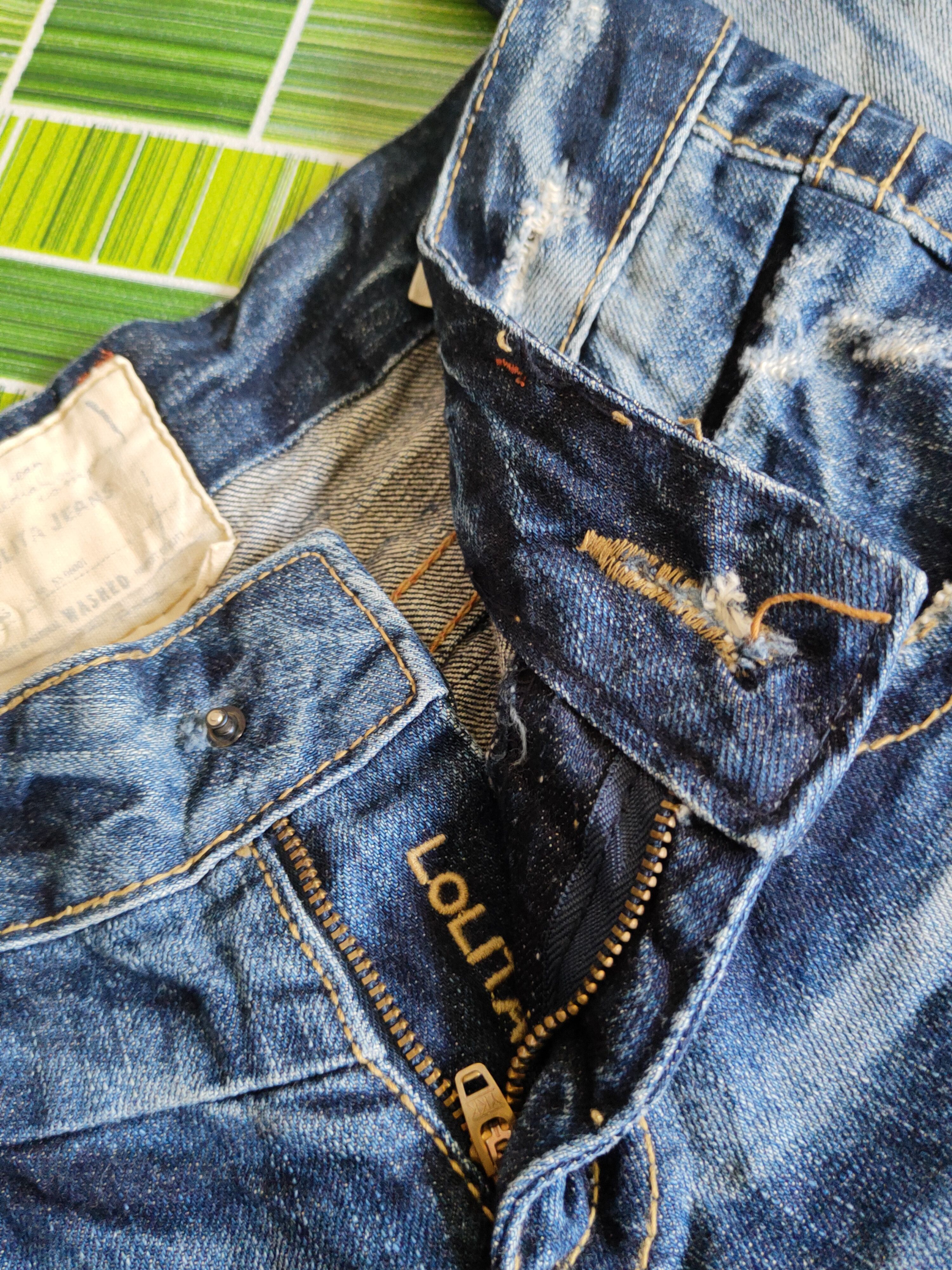 If Six Was Nine DL Lolita Distressed faded ripped Bootcut jeans Denim #S1539 Size 28" / US 6 / IT 42 - 11 Thumbnail