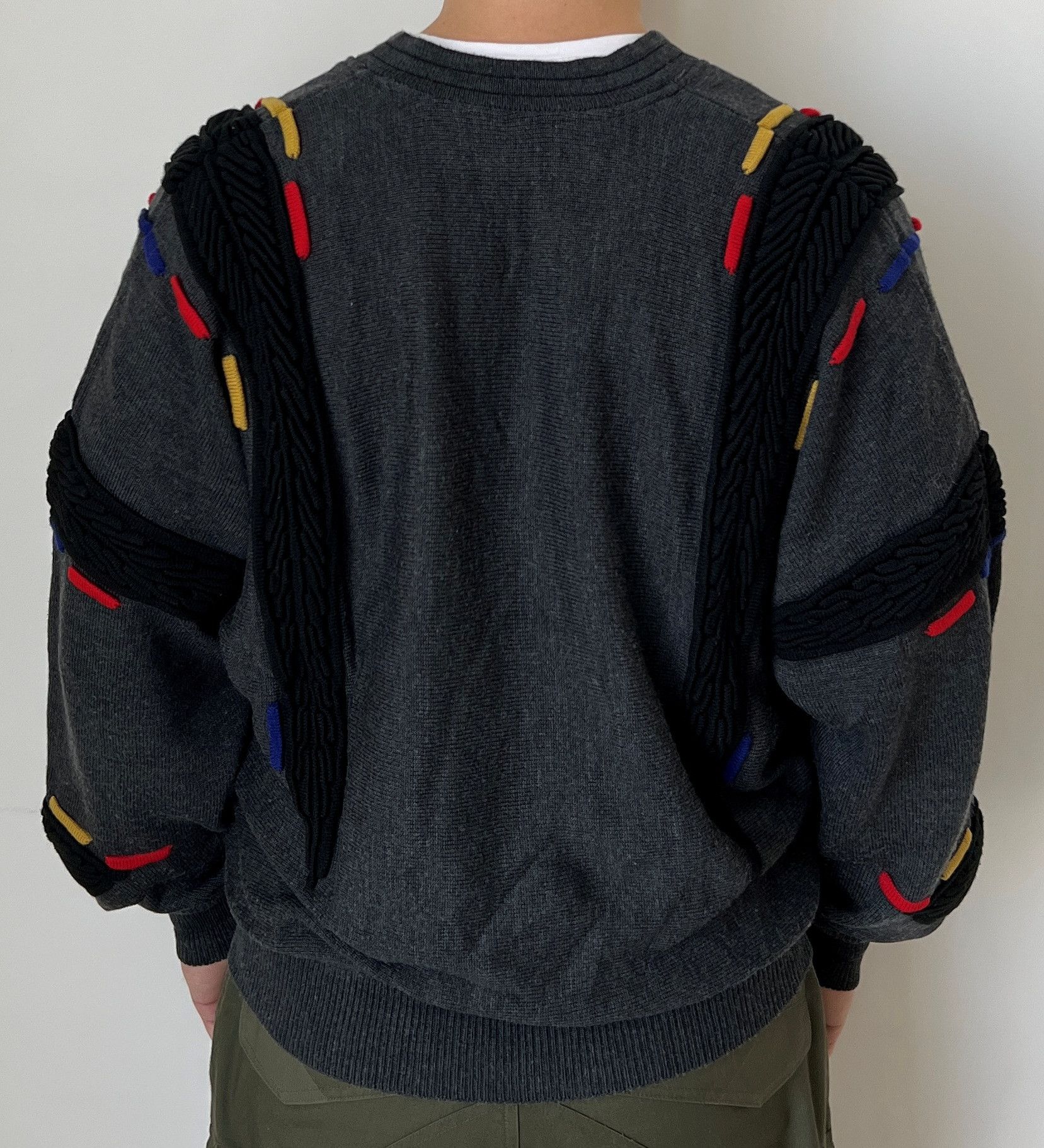 Carlo Colucci VINTAGE CARLO COLUCCI WOOL V-NECK SWEATER Size US L / EU 52-54 / 3 - 3 Thumbnail