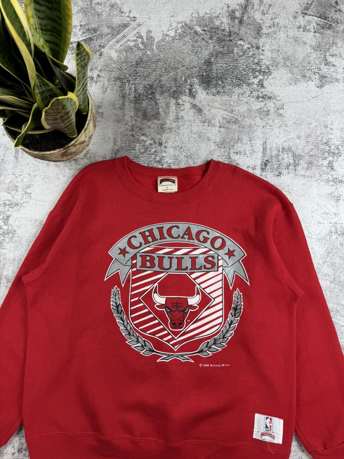 NBA 1989 Chicago Bulls NBA Varsity Sweatshirt Hoodie Pullover Size US L / EU 52-54 / 3 - 6 Thumbnail
