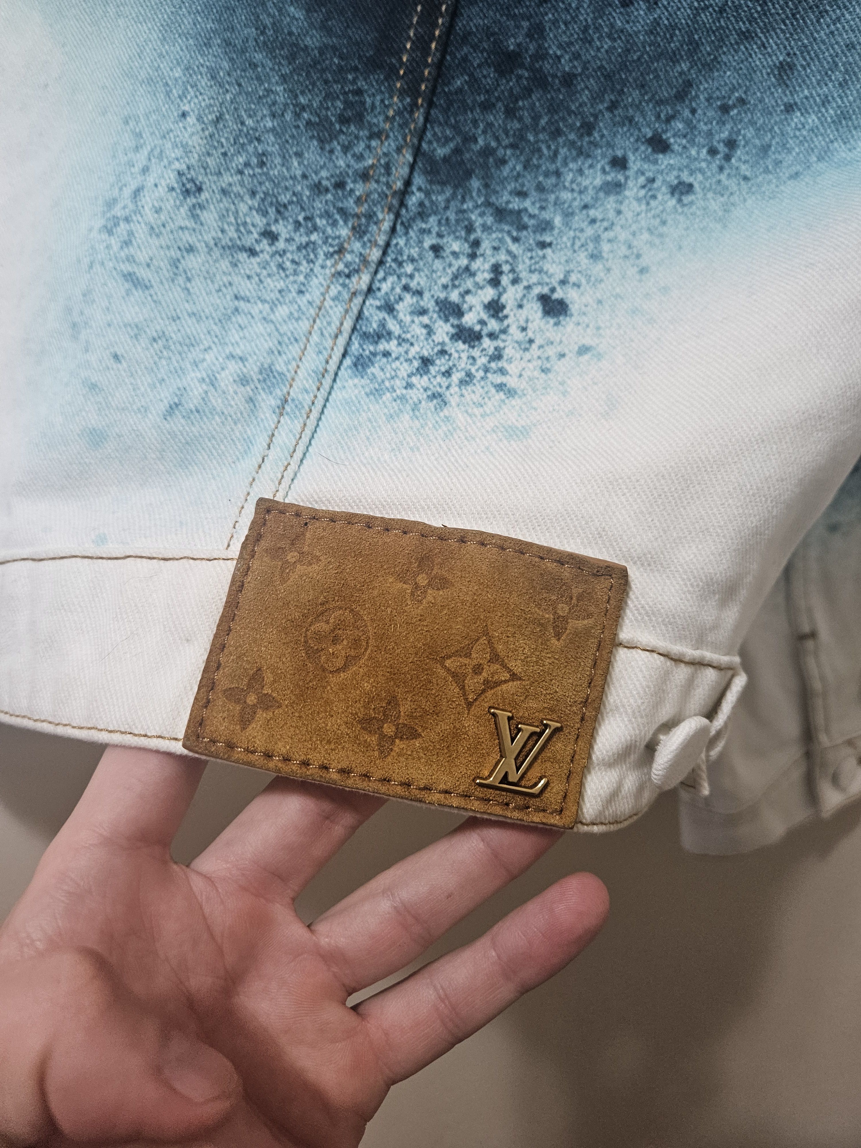 Louis Vuitton Ink Spray Monogram Denim Jacket Size US S / EU 44-46 / 1 - 8 Thumbnail
