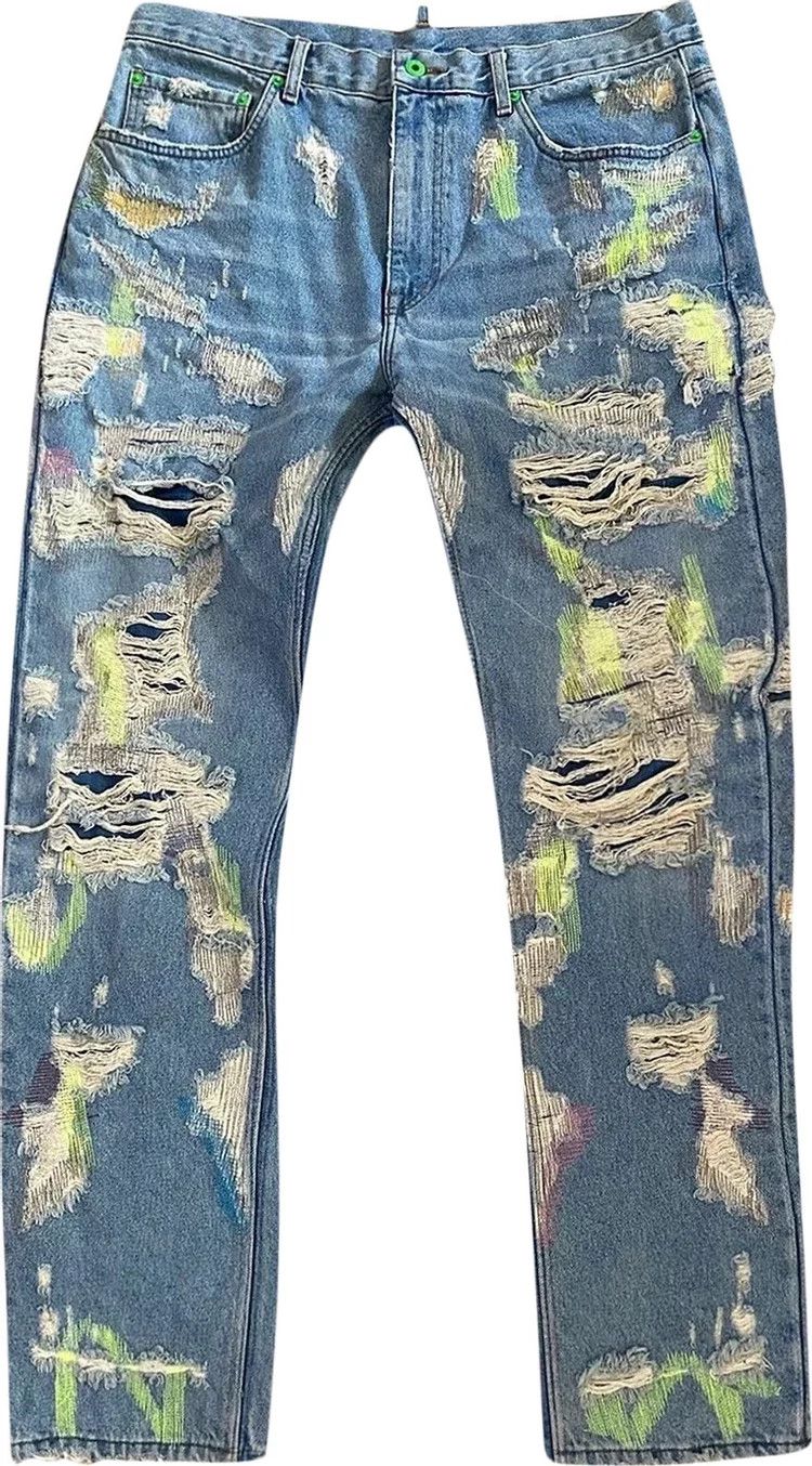 image of Vlone Endless Denim in Jean/Green, Men's (Size 36)