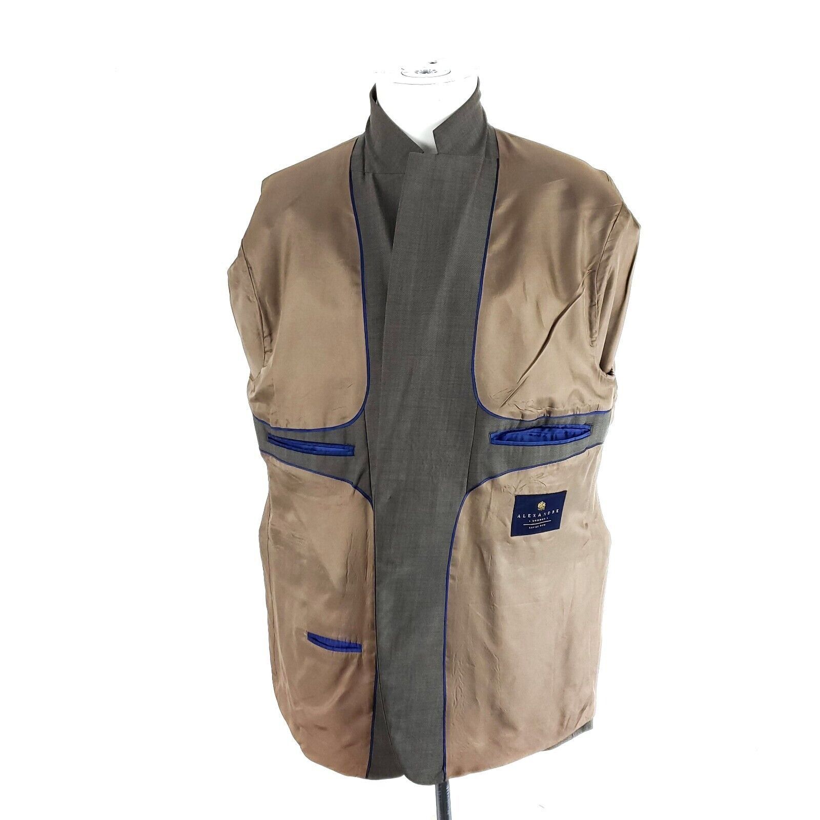 Savile Row Savile Row Alexandre London Wool 2 Button Blazer 44R Beige B Size 44R - 9 Thumbnail