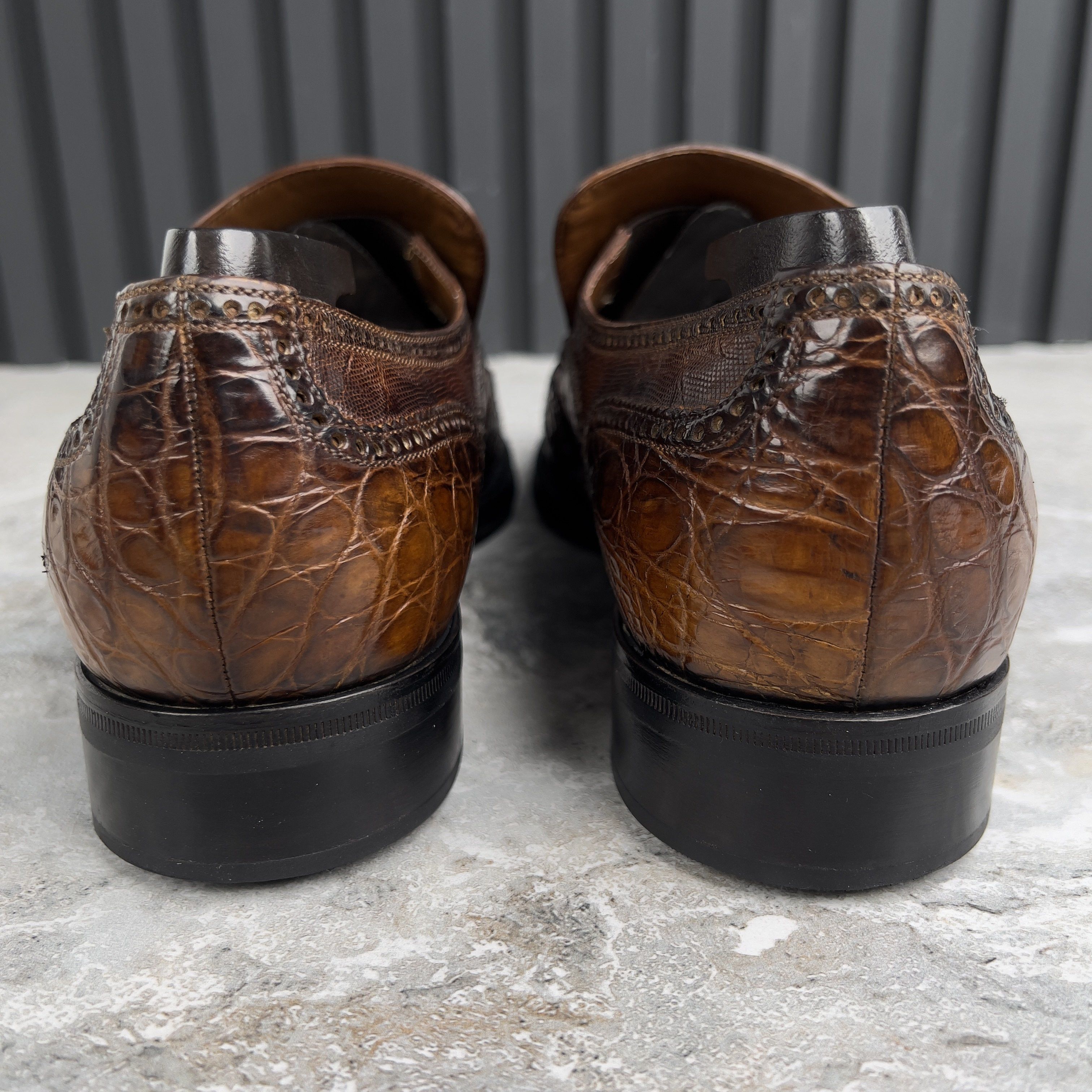 Gucci Gucci MTO Dress Loafers Crocodile Lizard Ostrich Leather Size US 8.5 / EU 41-42 - 7 Thumbnail