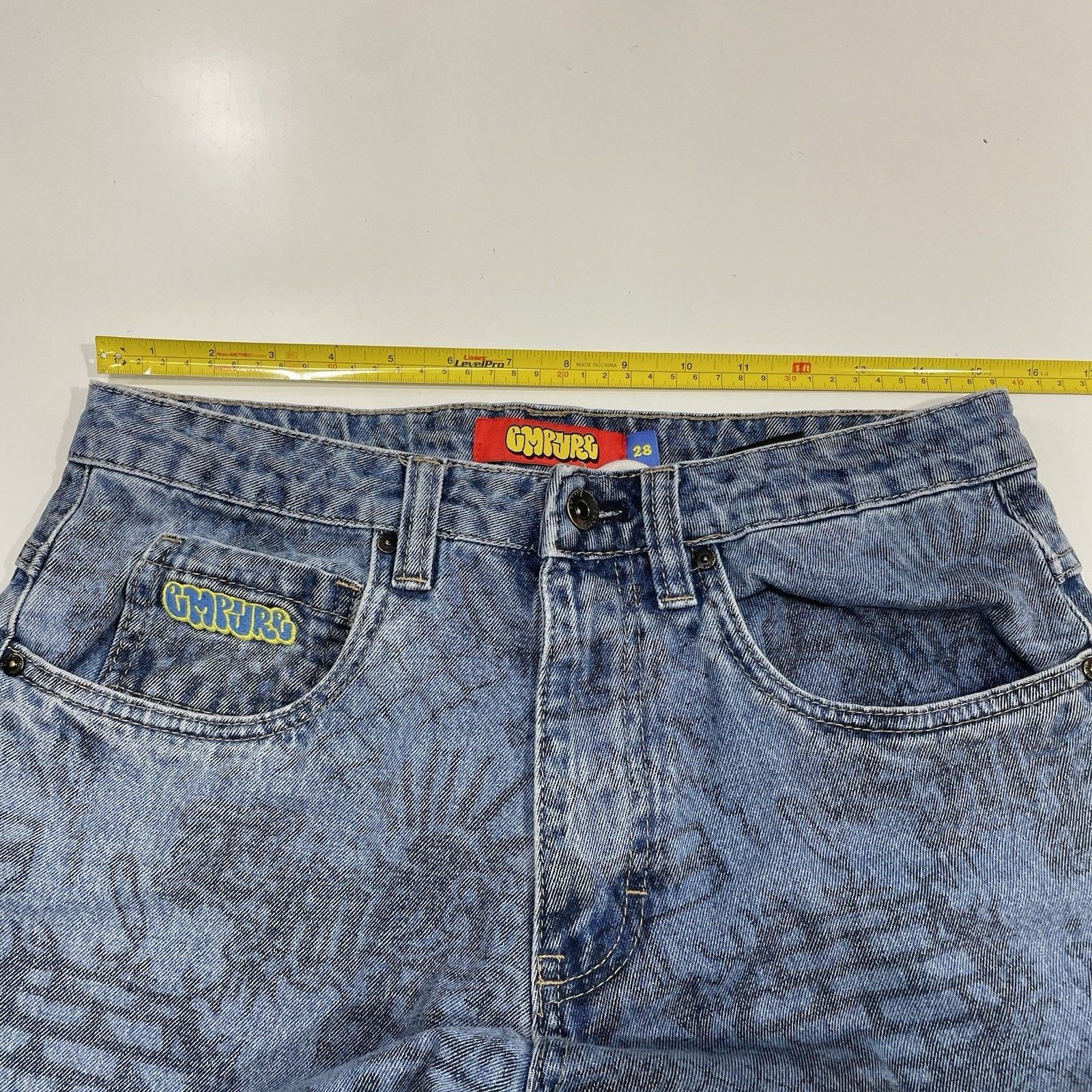 Empyre Empyre Graf Blue Wide Skate Jeans Extra Baggy Size 28 (30) Size US 28 / EU 44 - 6 Thumbnail