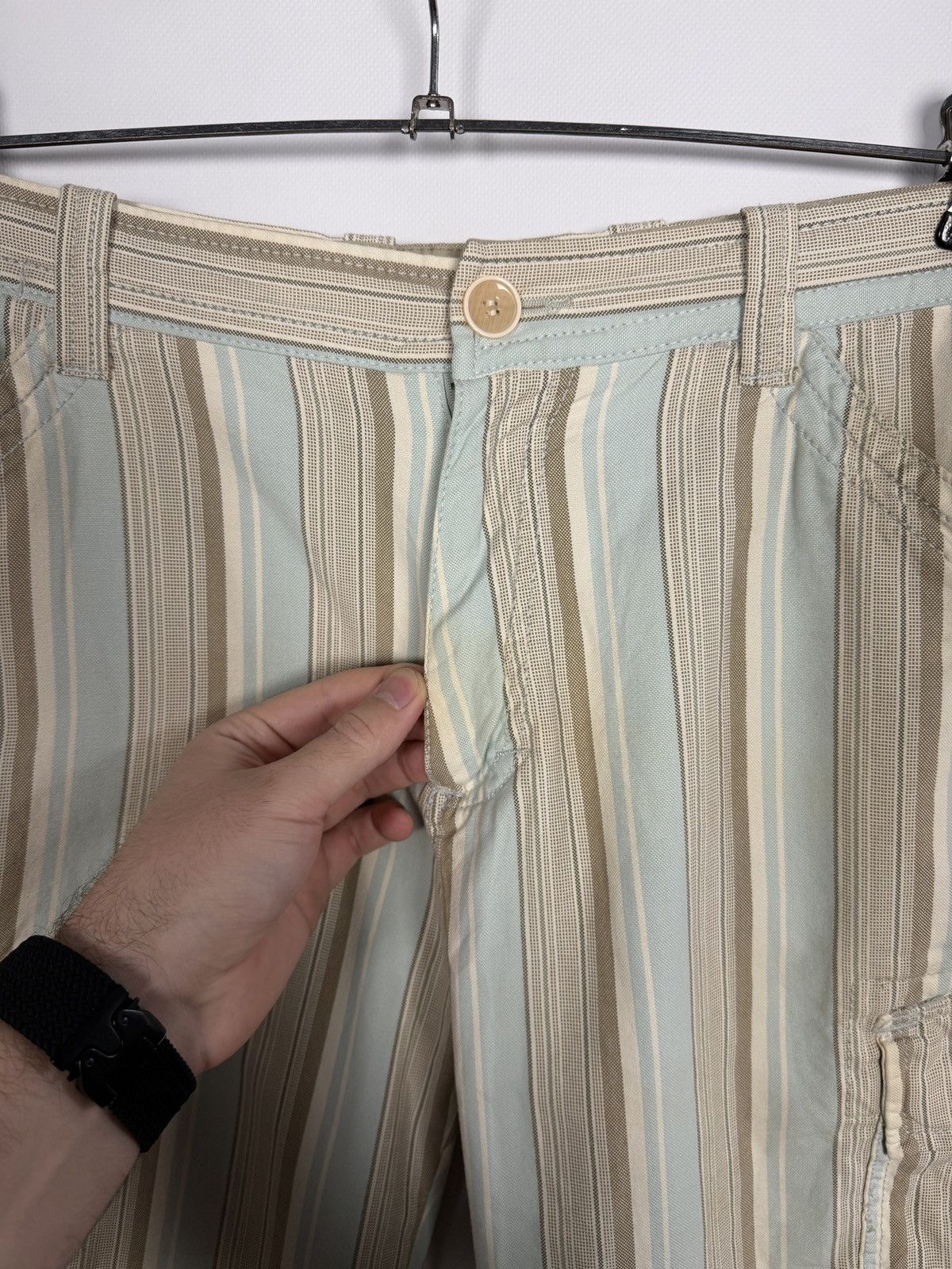 Napapijri Napapijri Vintage Cargo Striped Shorts Outdoor Size 36 Size US 36 / EU 52 - 16 Thumbnail