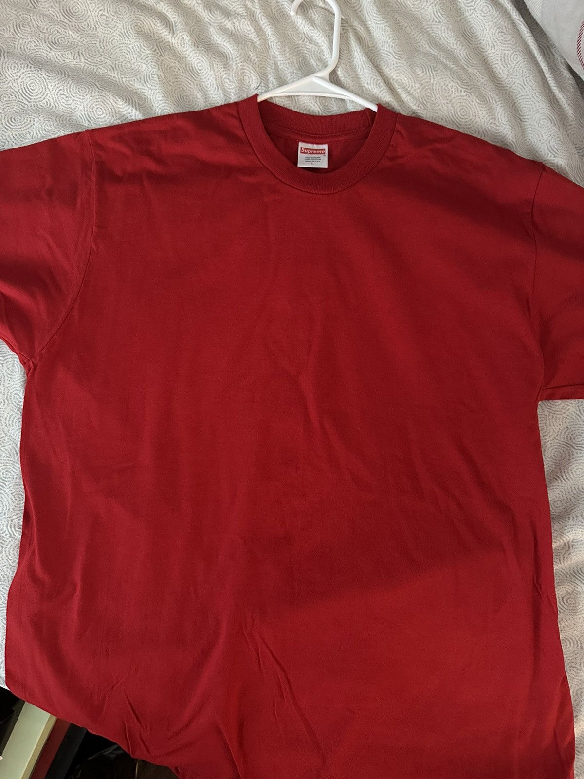 Supreme Supreme Blank T-shirt Red Size US L / EU 52-54 / 3 - 1 Thumbnail
