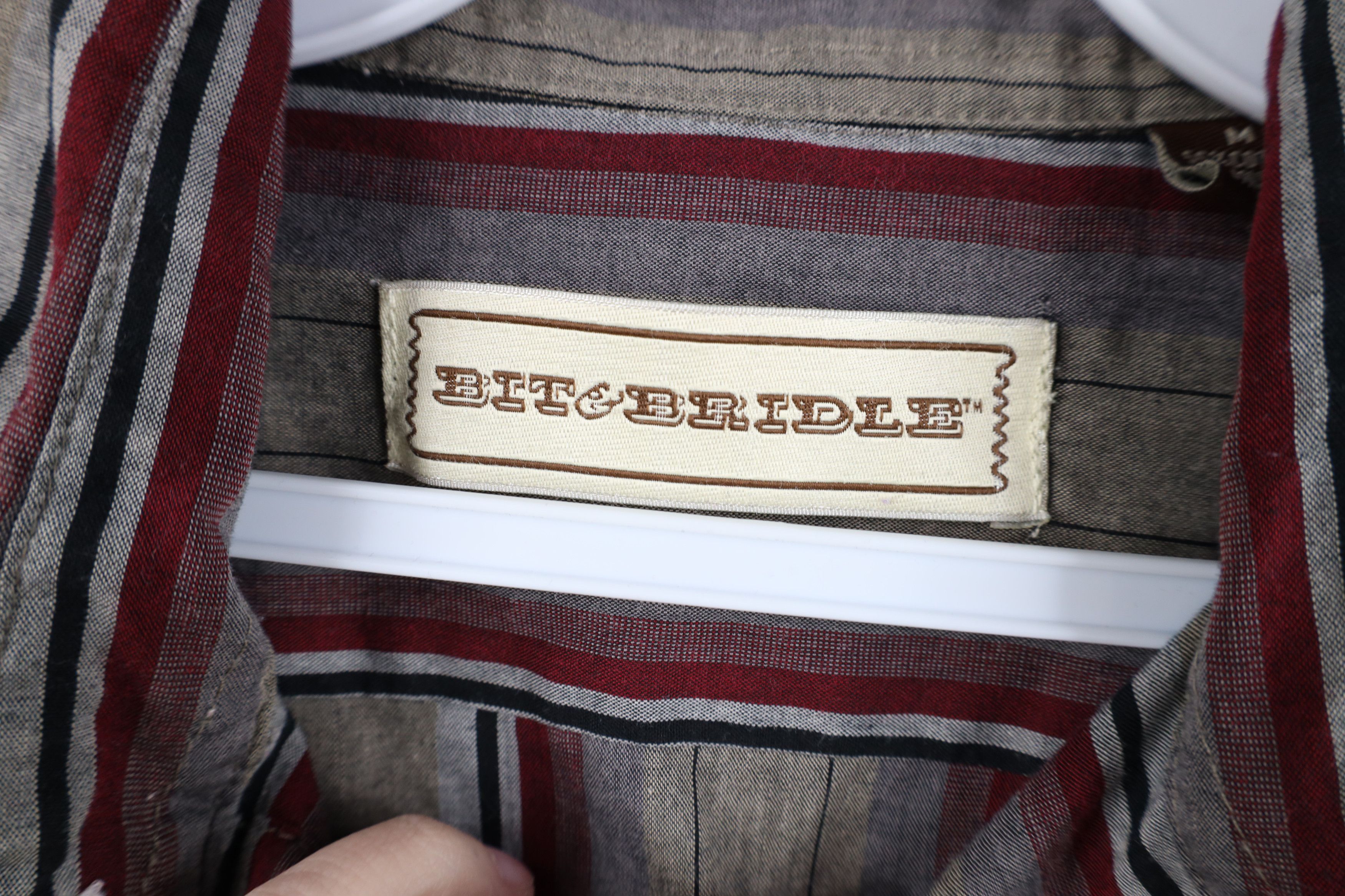 Vintage Vintage 90s Streetwear Western Striped Snap Button Shirt Size US M / EU 48-50 / 2 - 7 Thumbnail