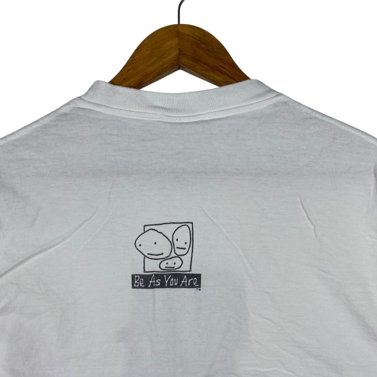 Vintage Vintage 90’ BE AS YOU ARE Coffee Doodle Tee Shirt Size M / US 6-8 / IT 42-44 - 5 Thumbnail