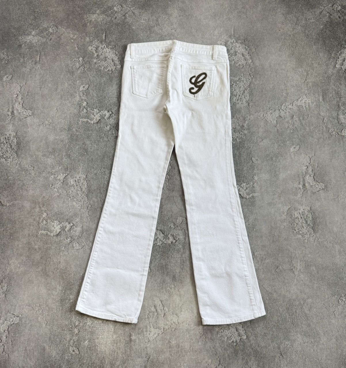 Gucci Gucci 42size white denim pants jeans trousers flared Size 28" / US 6 / IT 42 - 5 Thumbnail
