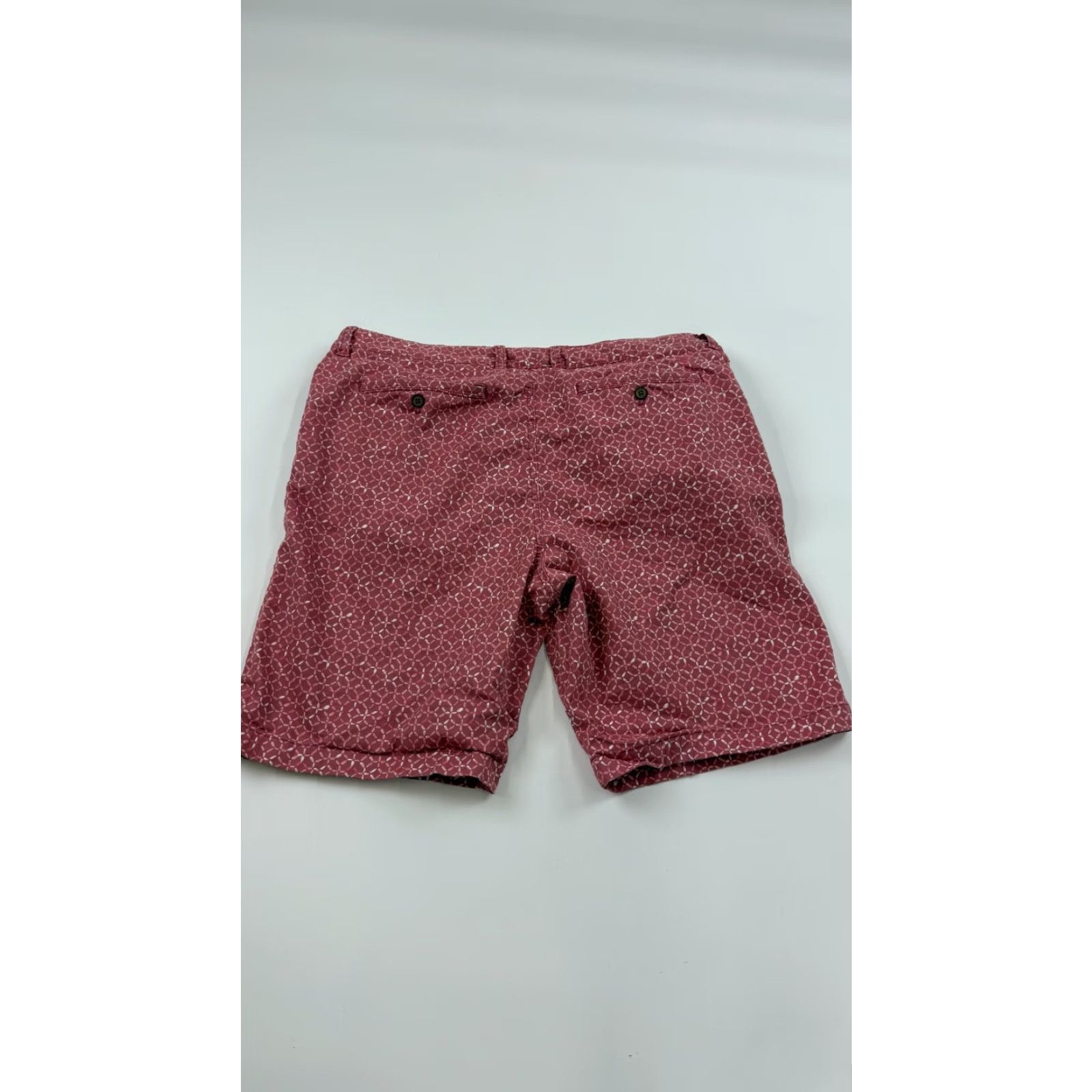 Tommy Bahama Tommy Bahama Geo Print Shorts Mens 38 Red Cotton Chino Stretch Outdoor Casual Size US 38 / EU 54 - 7 Thumbnail