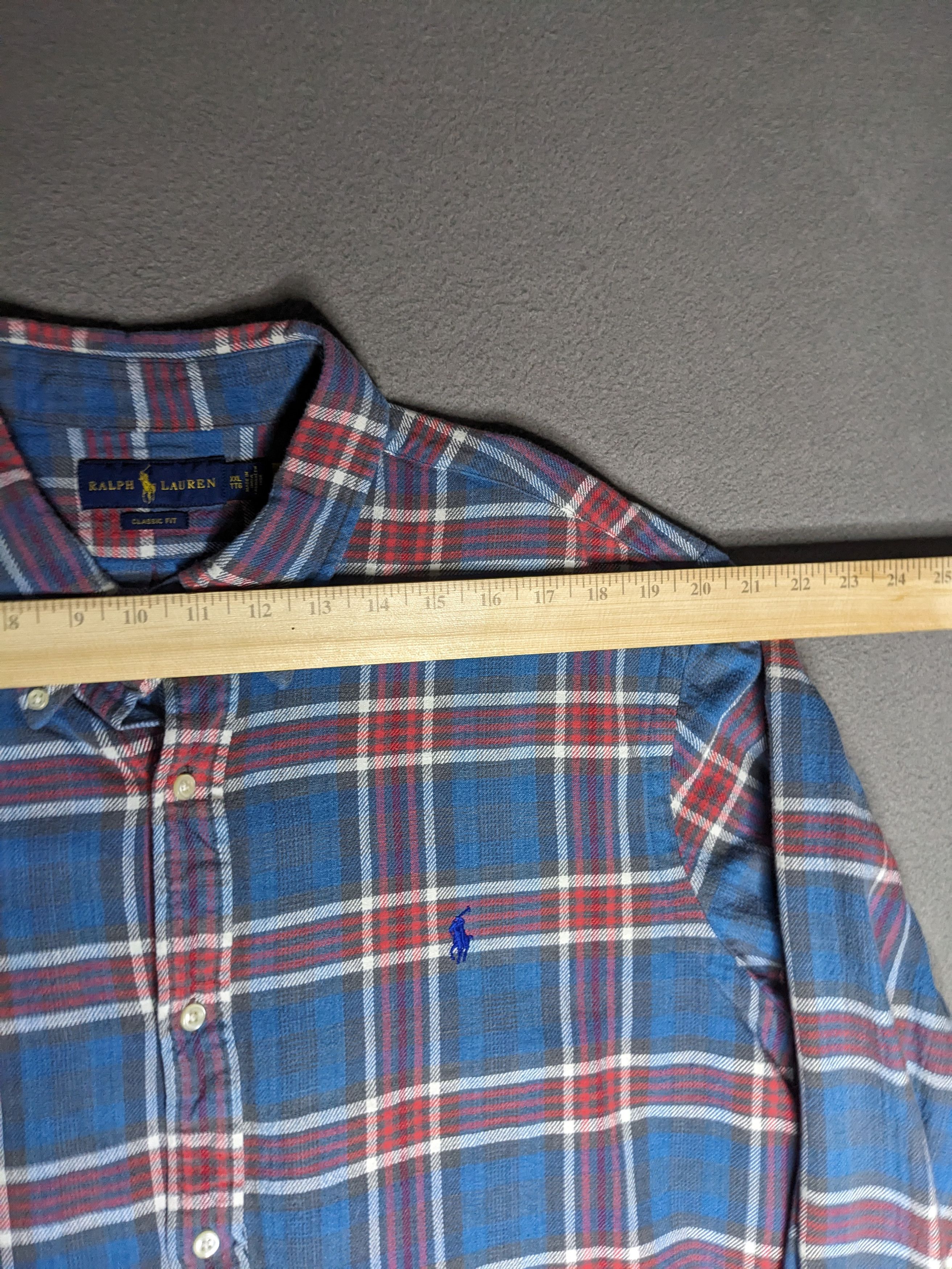 Polo Ralph Lauren Polo Ralph Lauren Flannel Plaid Shirt Classic Fit 2XL Size US XXL / EU 58 / 5 - 11 Thumbnail
