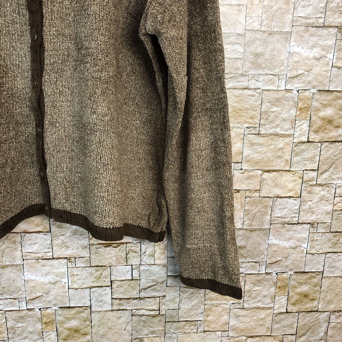 Japanese Brand Vent Violet Brown Cardigan Knitwear #A1187 Size US L / EU 52-54 / 3 - 8 Thumbnail