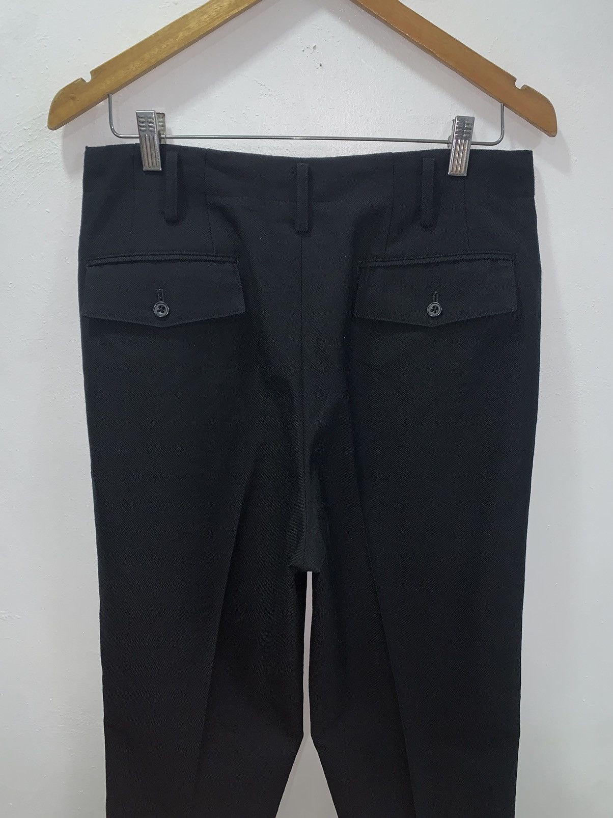 Y's for Men 90’s YOHJI YAMAMOTO - Y’s FOR MEN SOLID WOOL TROUSERS Size US 31 - 10 Thumbnail