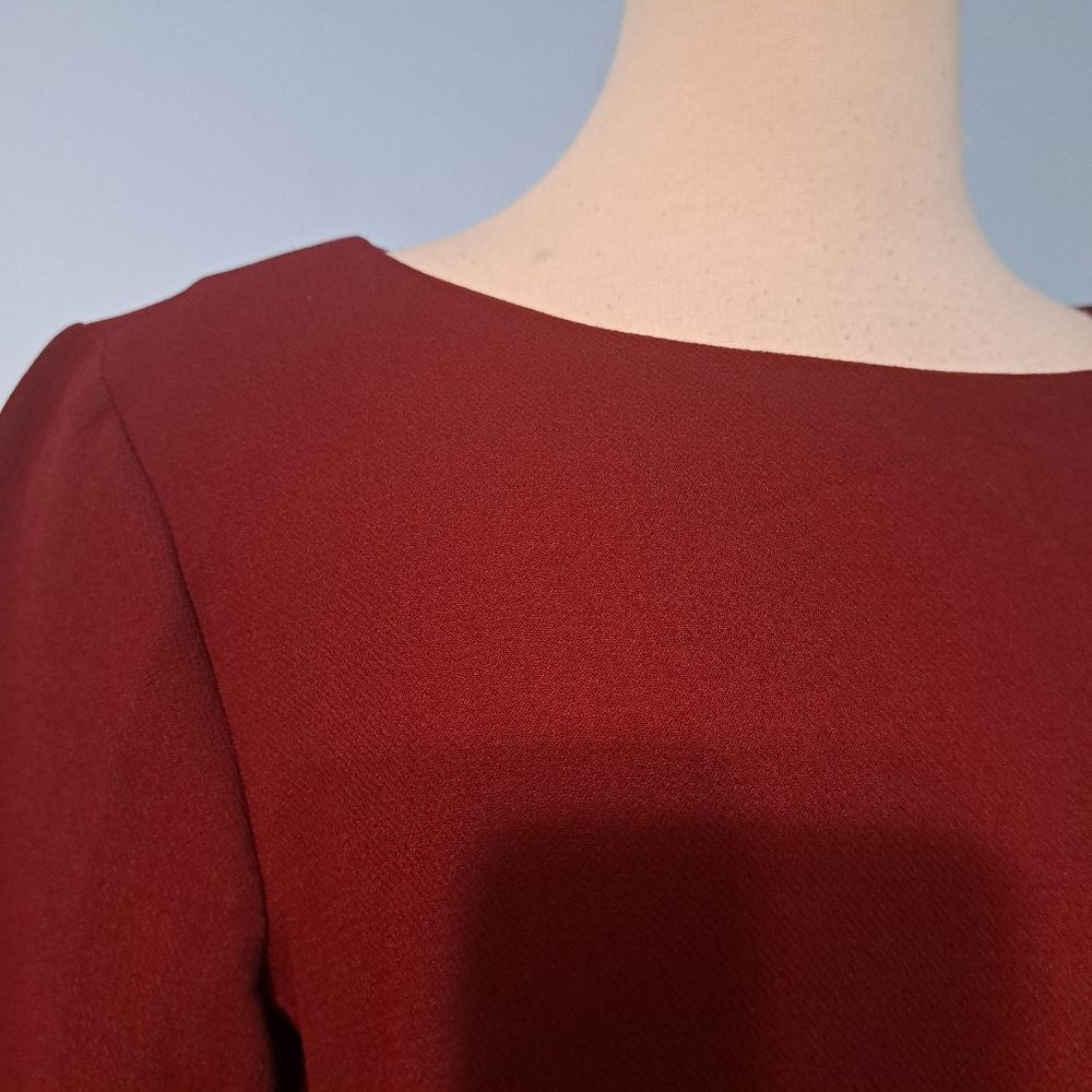 Other Muse Casual Sheath Solid Dress Size 12 Burgundy Size XL / US 12-14 / IT 48-50 - 12 Thumbnail
