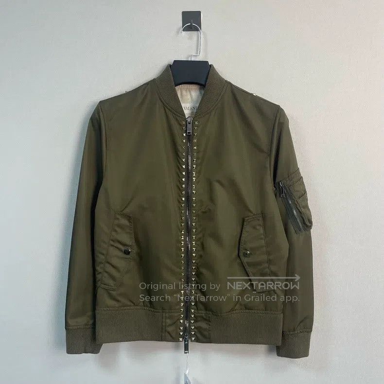 Valentino Valentino Willow Nail Aviator Padded Jacket Size US XL / EU 56 / 4 - 1 Thumbnail