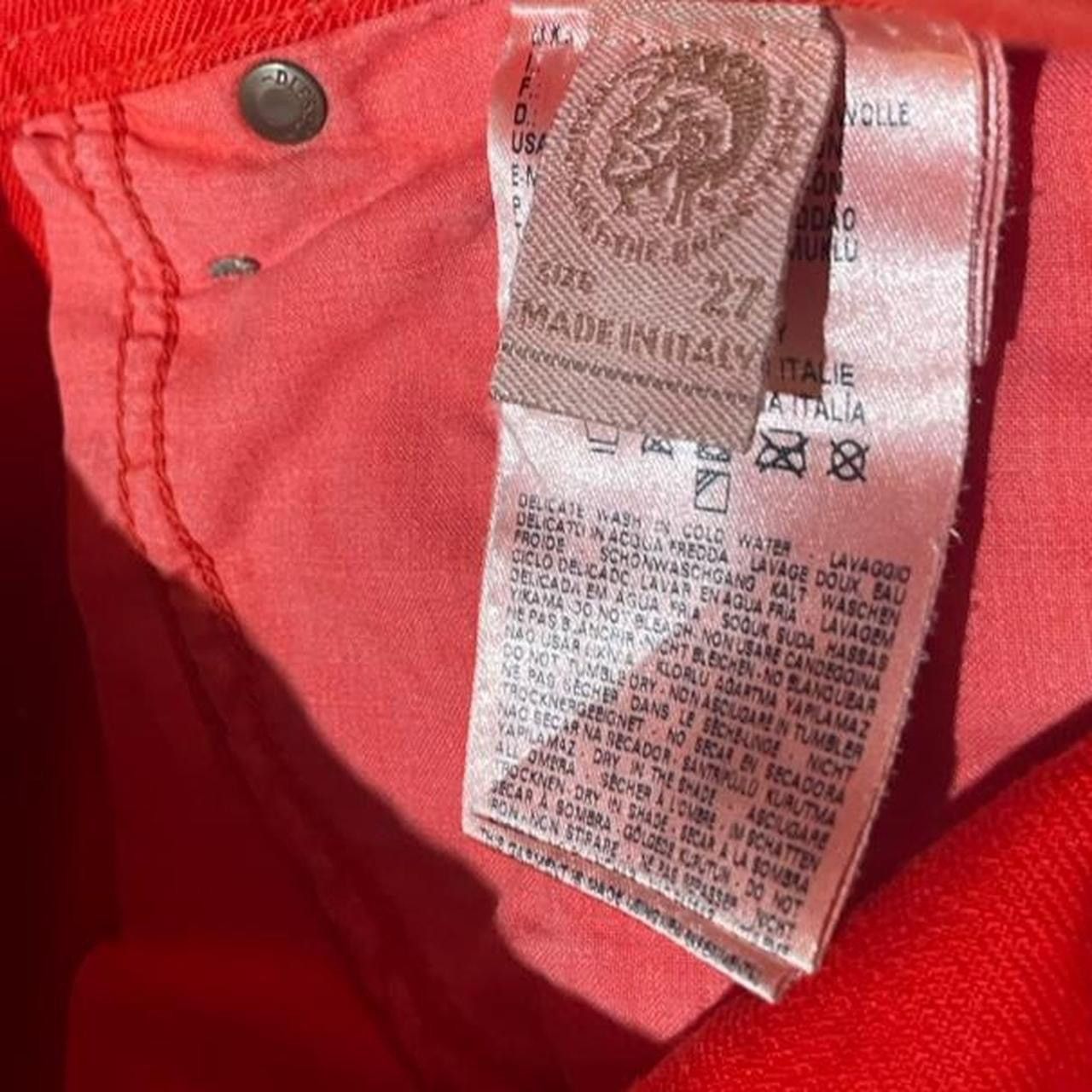 Diesel Diesel archival Vintage KRAYVER red denim overdyed Size US 27 - 7 Thumbnail
