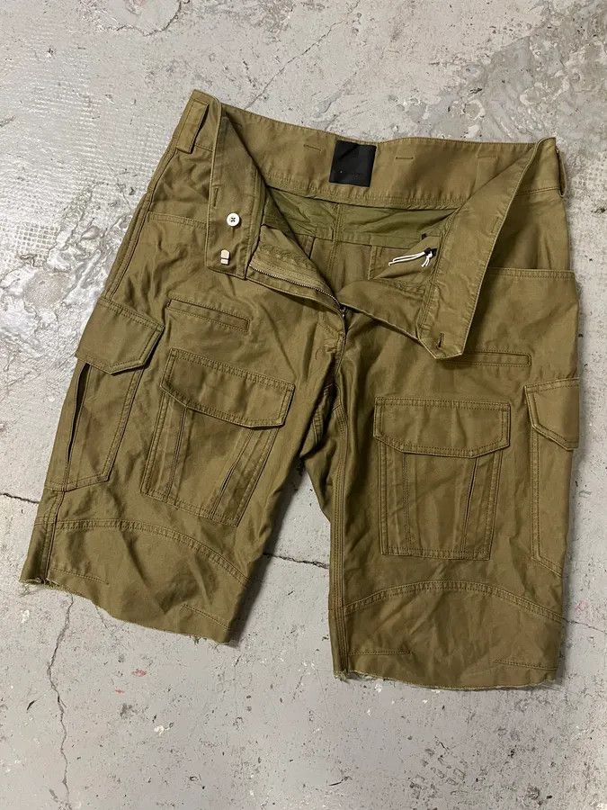 Givenchy × Vintage SS2023 Givenchy Olive Cargo Bermuda Shorts Size US 34 / EU 50 - 6 Thumbnail