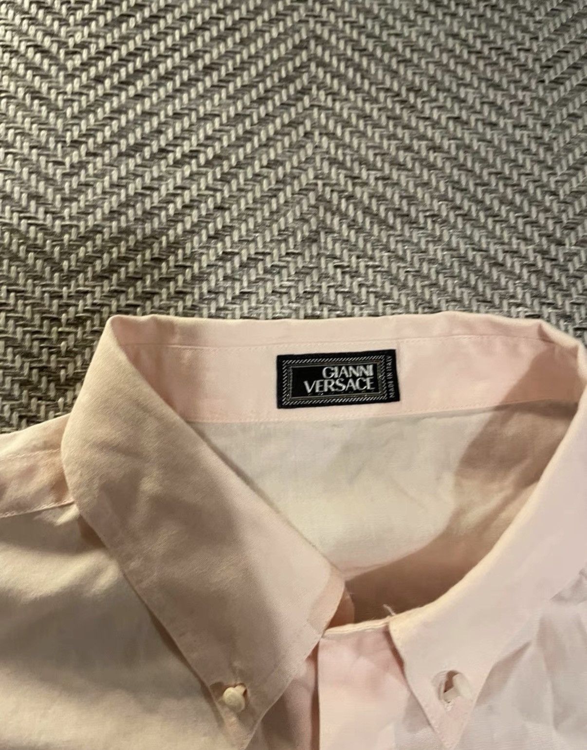 Versace Versace Light Pink Long Sleeve Shirt K24 Size US L / EU 52-54 / 3 - 2 Thumbnail