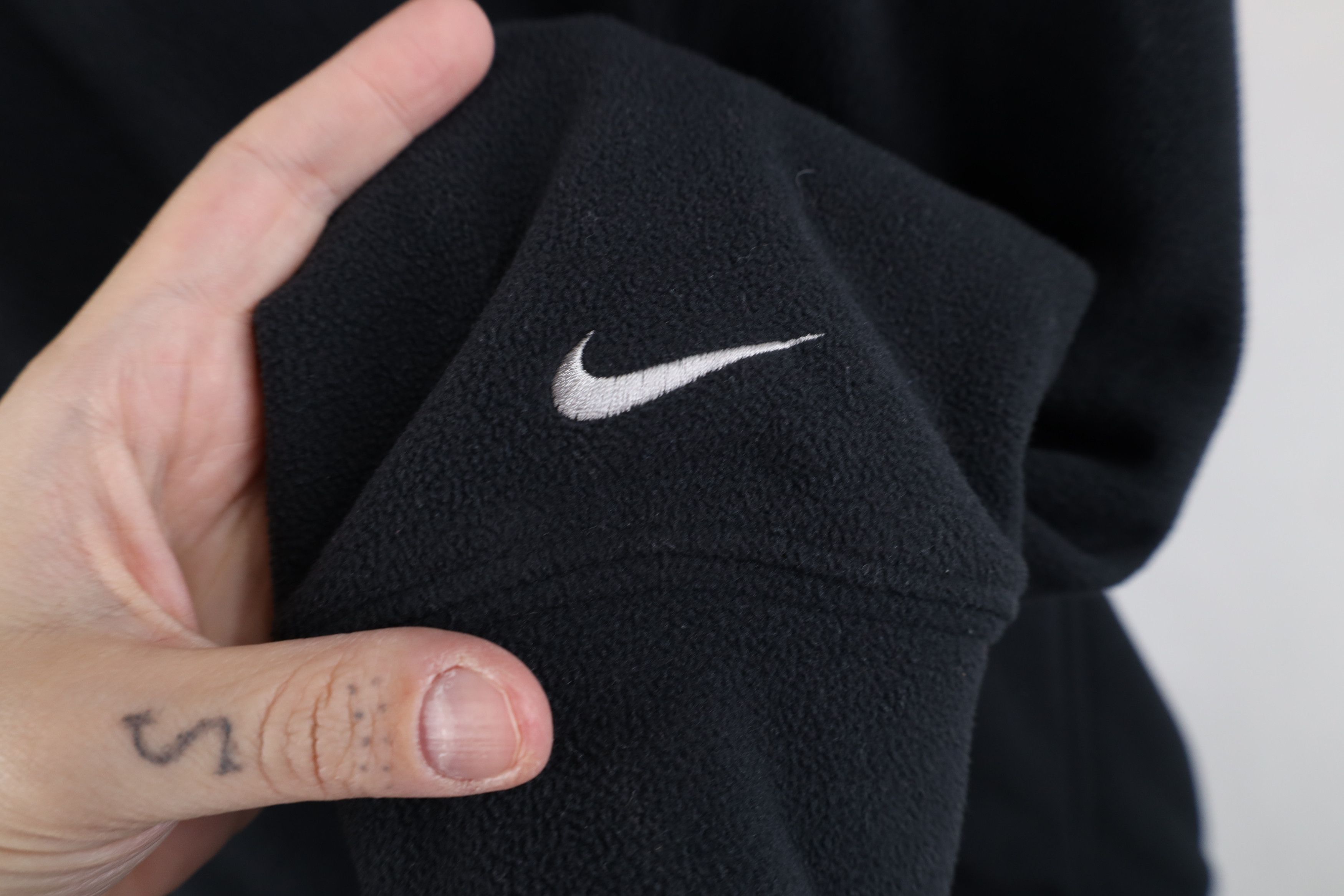 Nike × Vintage Vintage Nike Mini Swoosh Ohio State University Fleece Hoodie Size US XXL / EU 58 / 5 - 5 Thumbnail