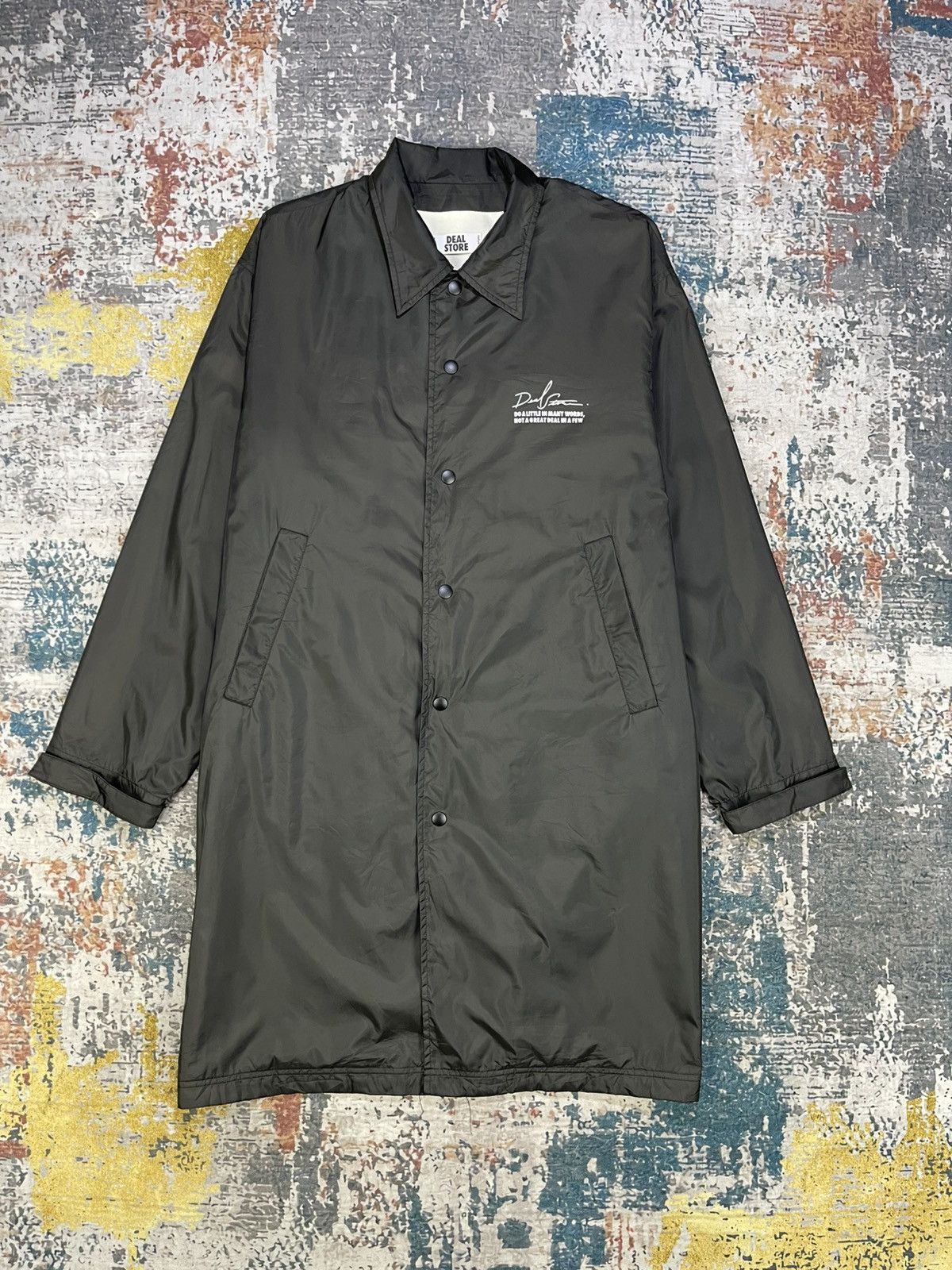 Deal Store Tokyo Back Hit Nylon Long Coach Jacket