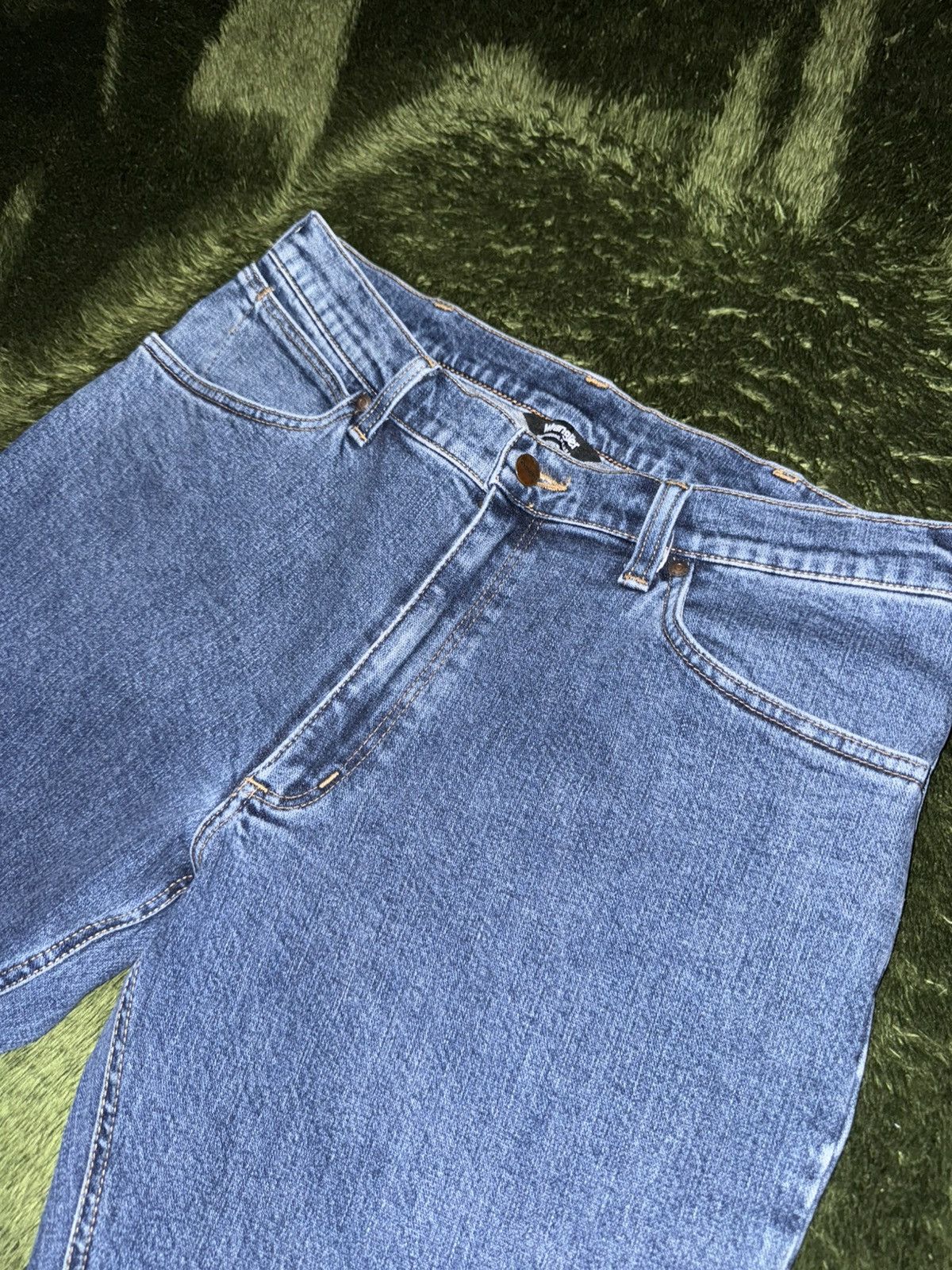 Wrangler [33] wrangler japan relaxed fit washed denim pants mid indig Size US 33 - 2 Thumbnail