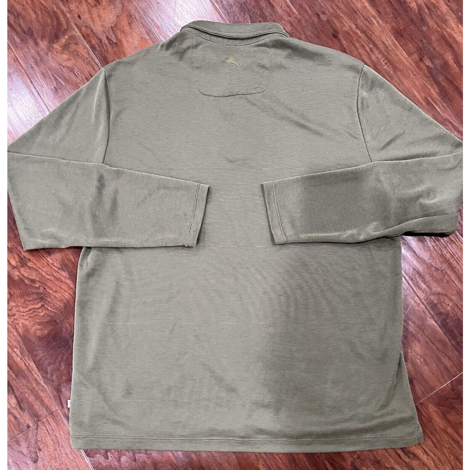 Tommy Bahama Tommy Bahama Green Long Sleeve 1/4 Button-Down Shirt Large Size US L / EU 52-54 / 3 - 2 Thumbnail