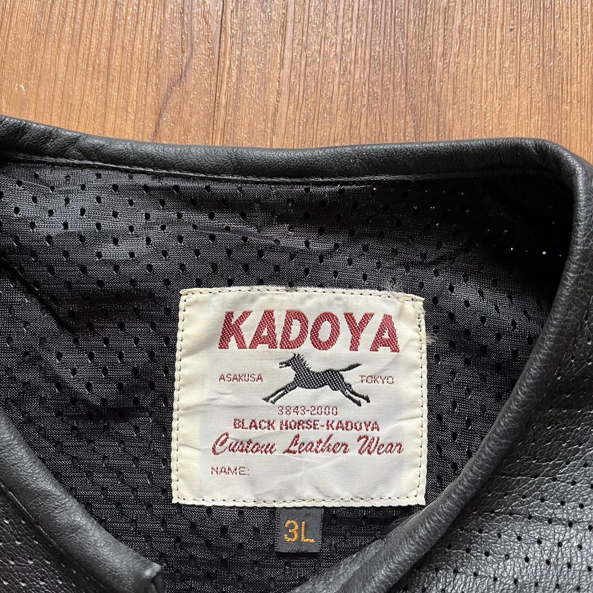 Japanese Brand × Kadoya Kadoya Black Horse Star Leather Jacket Size US L / EU 52-54 / 3 - 6 Thumbnail