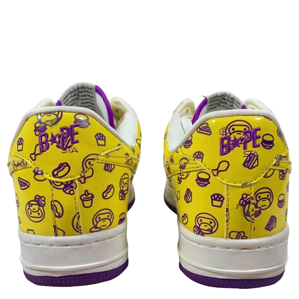 Bape Vintage A Bathing Ape Bape Yellow & Purple Junk Food Sneaker Size US 10.5 / EU 43-44 - 8 Thumbnail