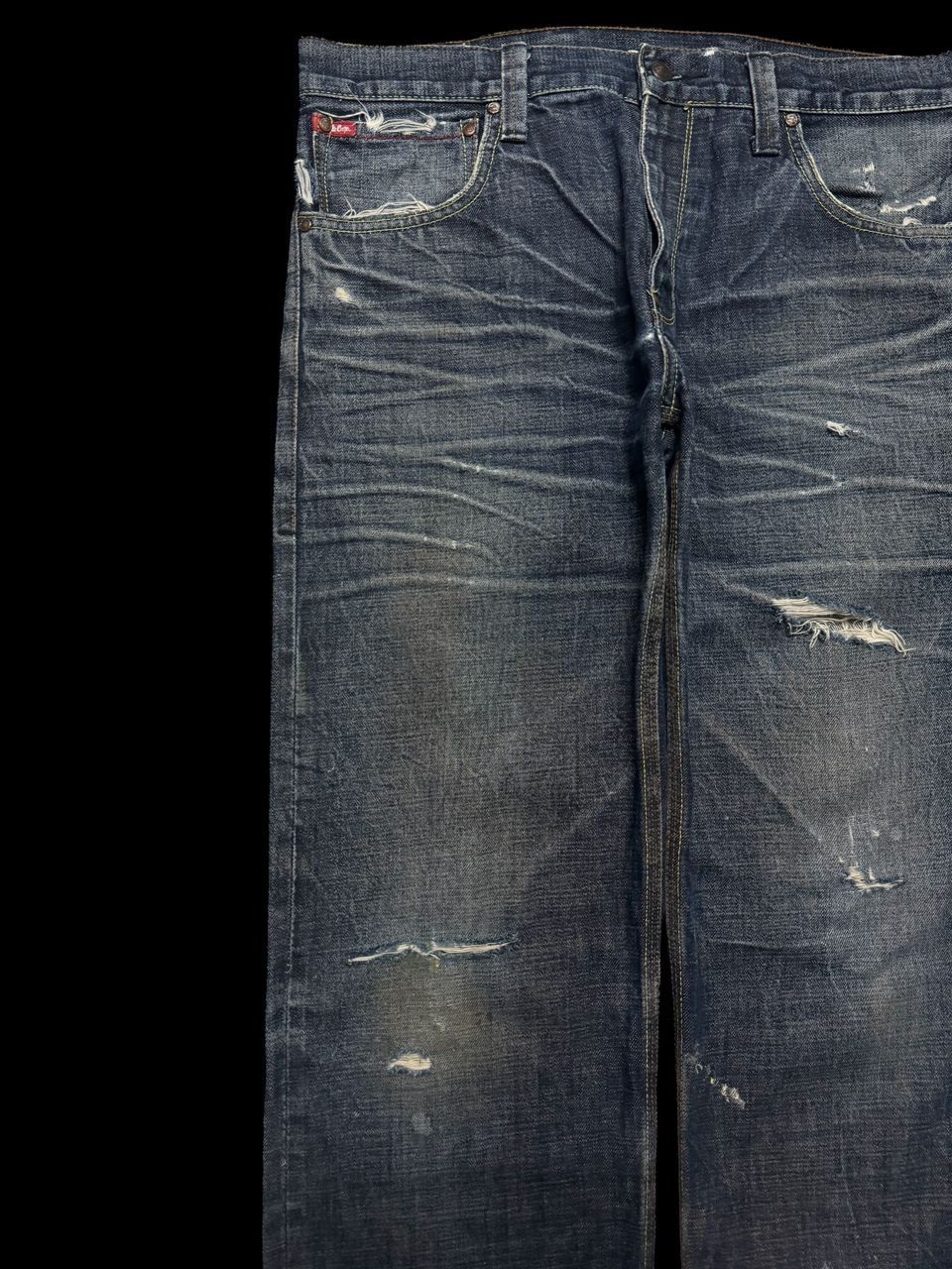Lee INSANE Lee Copper Grunge 100 Anniversary Mudwash Distressed Size US 35 - 4 Thumbnail