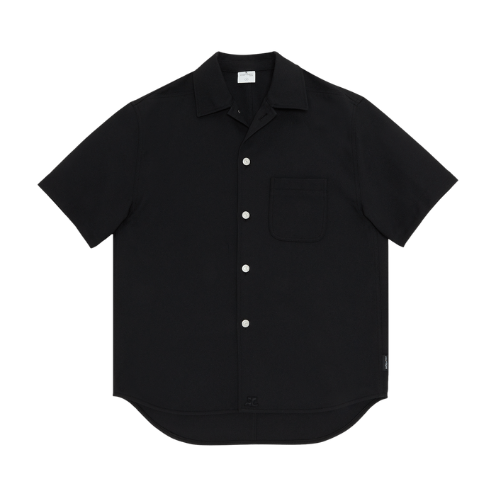 Courreges Courrèges Retro Twill Skater Shirt Black | Grailed