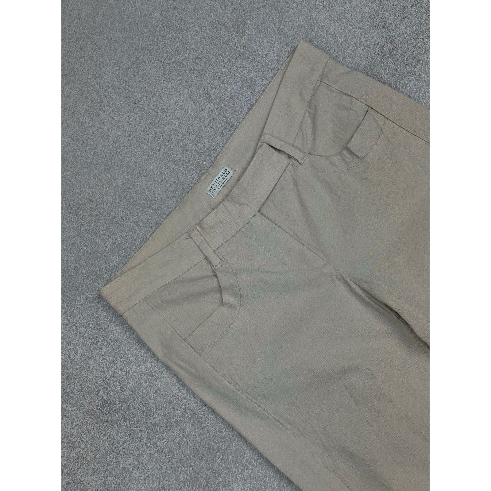 Brunello Cucinelli Brunello Cucinelli Womens Cotton Formal Skinny Trouser Pants Size 27" / US 4 / IT 40 - 3 Thumbnail