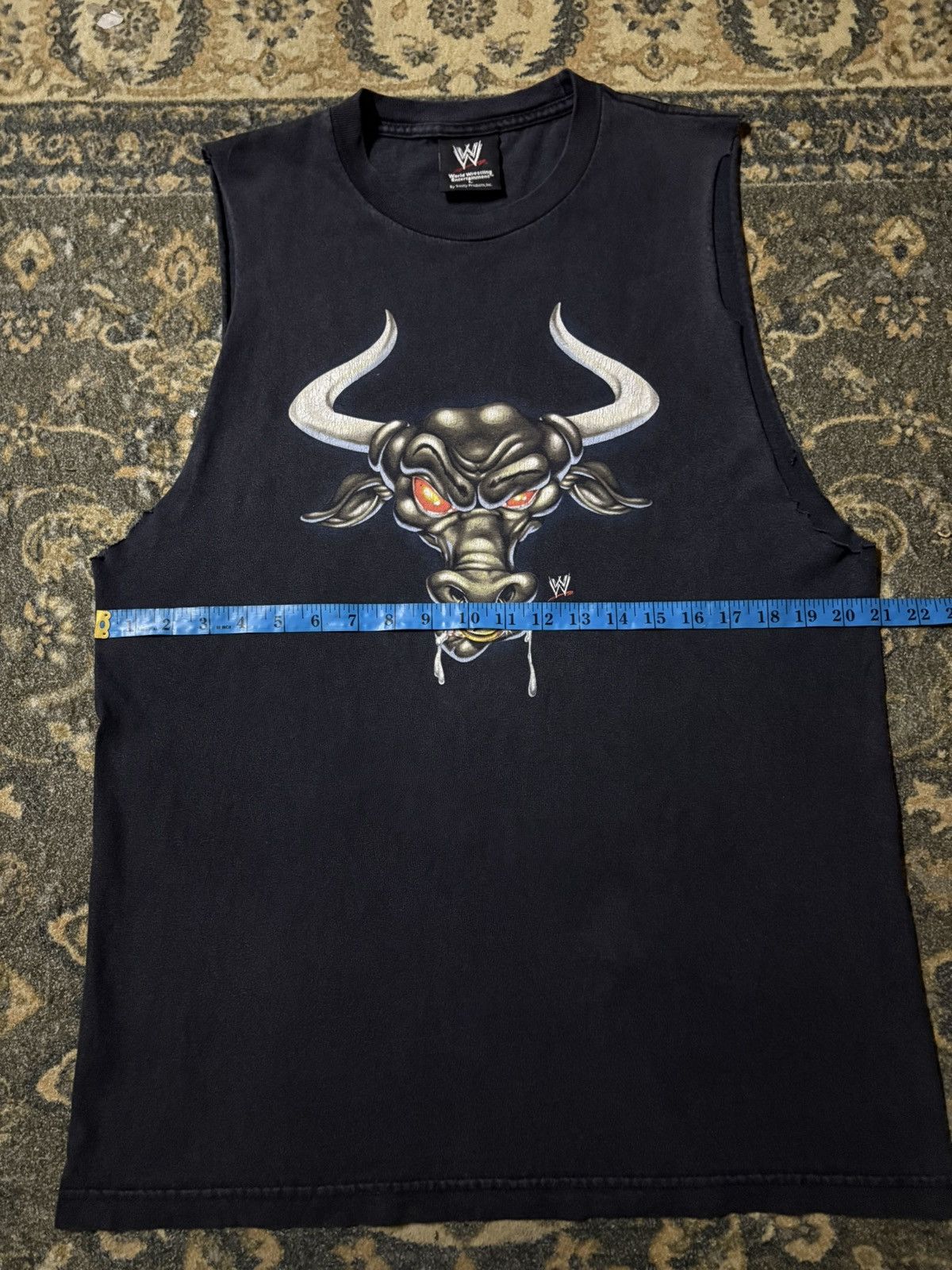 WWE 🔥RARE🔥🔥Vintage Y2k WWE The Rock Distressed Sleeveles Tee Size US L / EU 52-54 / 3 - 12 Thumbnail