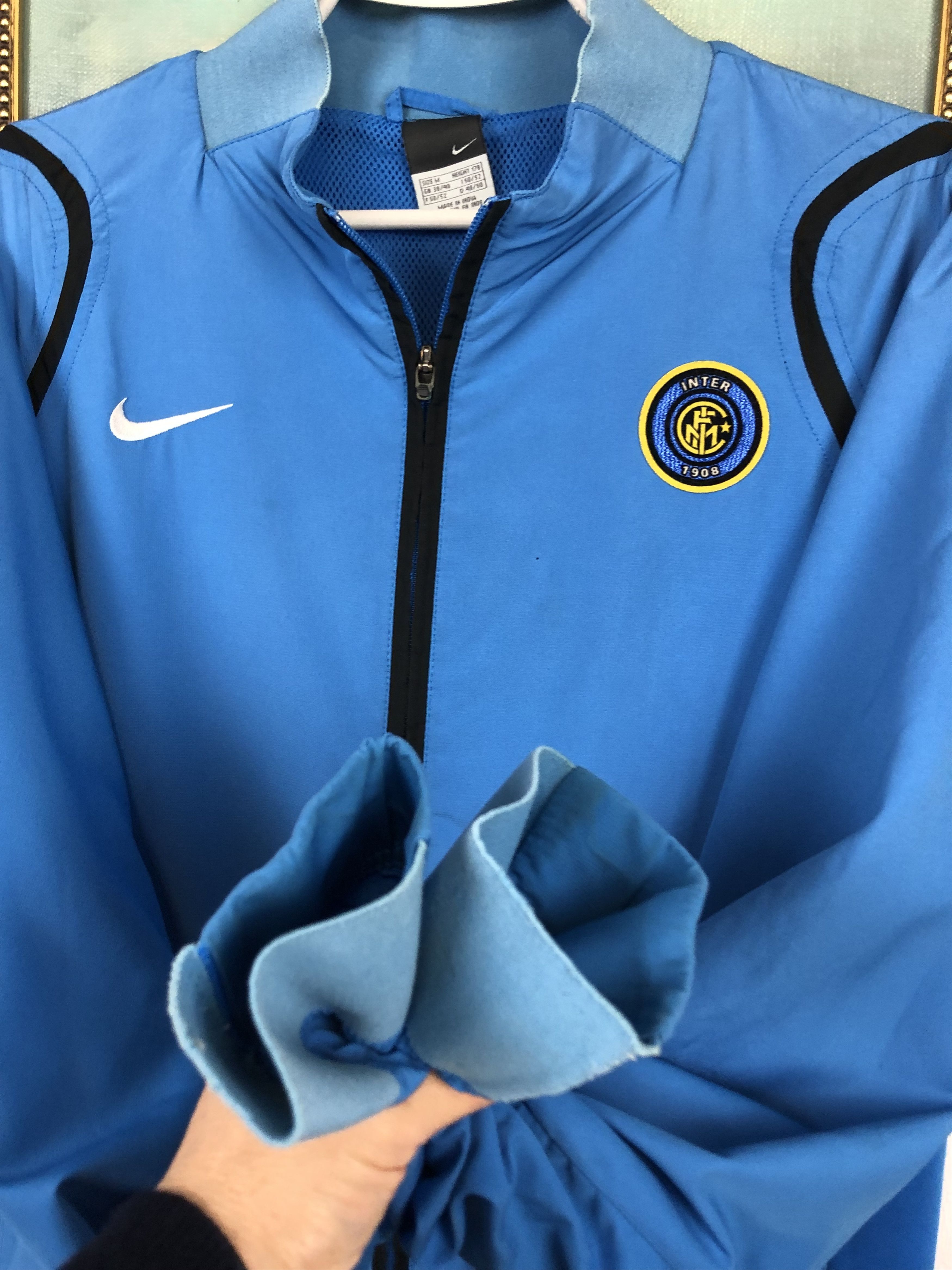 Nike Vintage Internazionale Inter Football Jacket Track Top Size US M / EU 48-50 / 2 - 6 Thumbnail