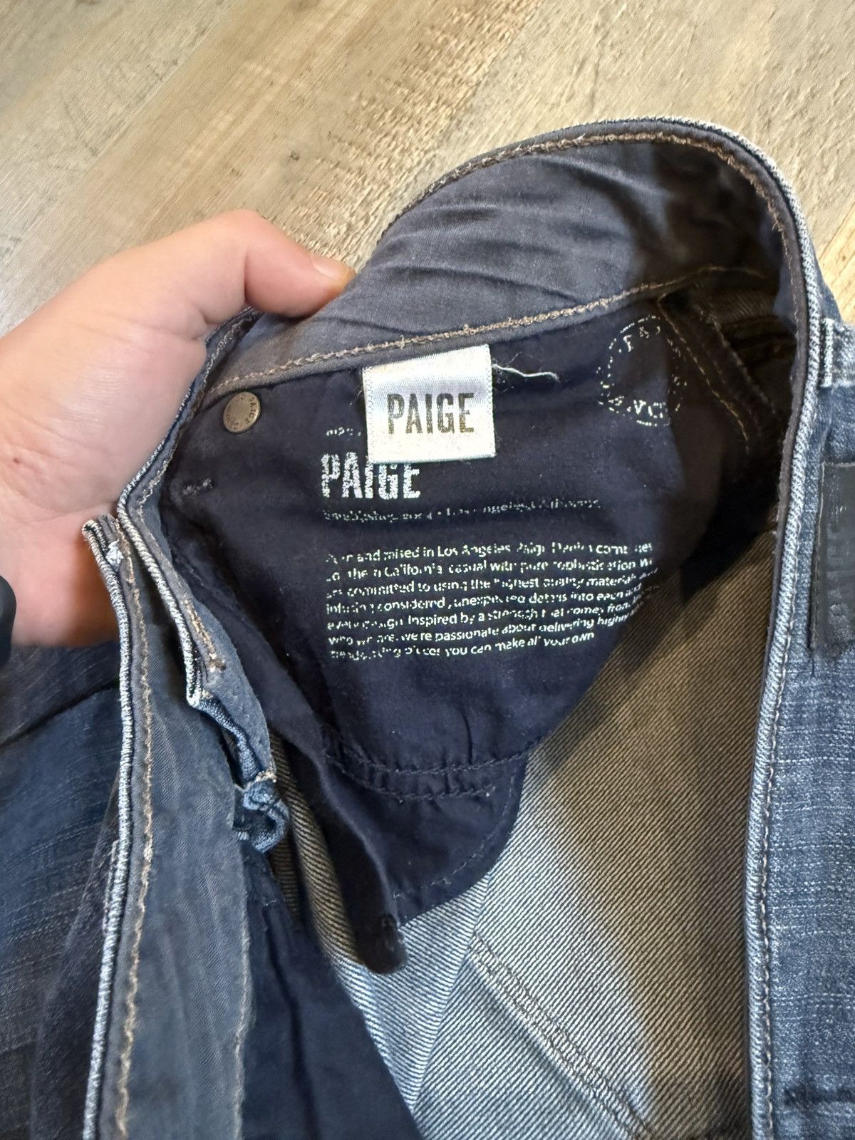 Paige Paige Women’s Size 28 Jeans Skyline Skinny Low Rise Dark Size 28" / US 6 / IT 42 - 4 Thumbnail