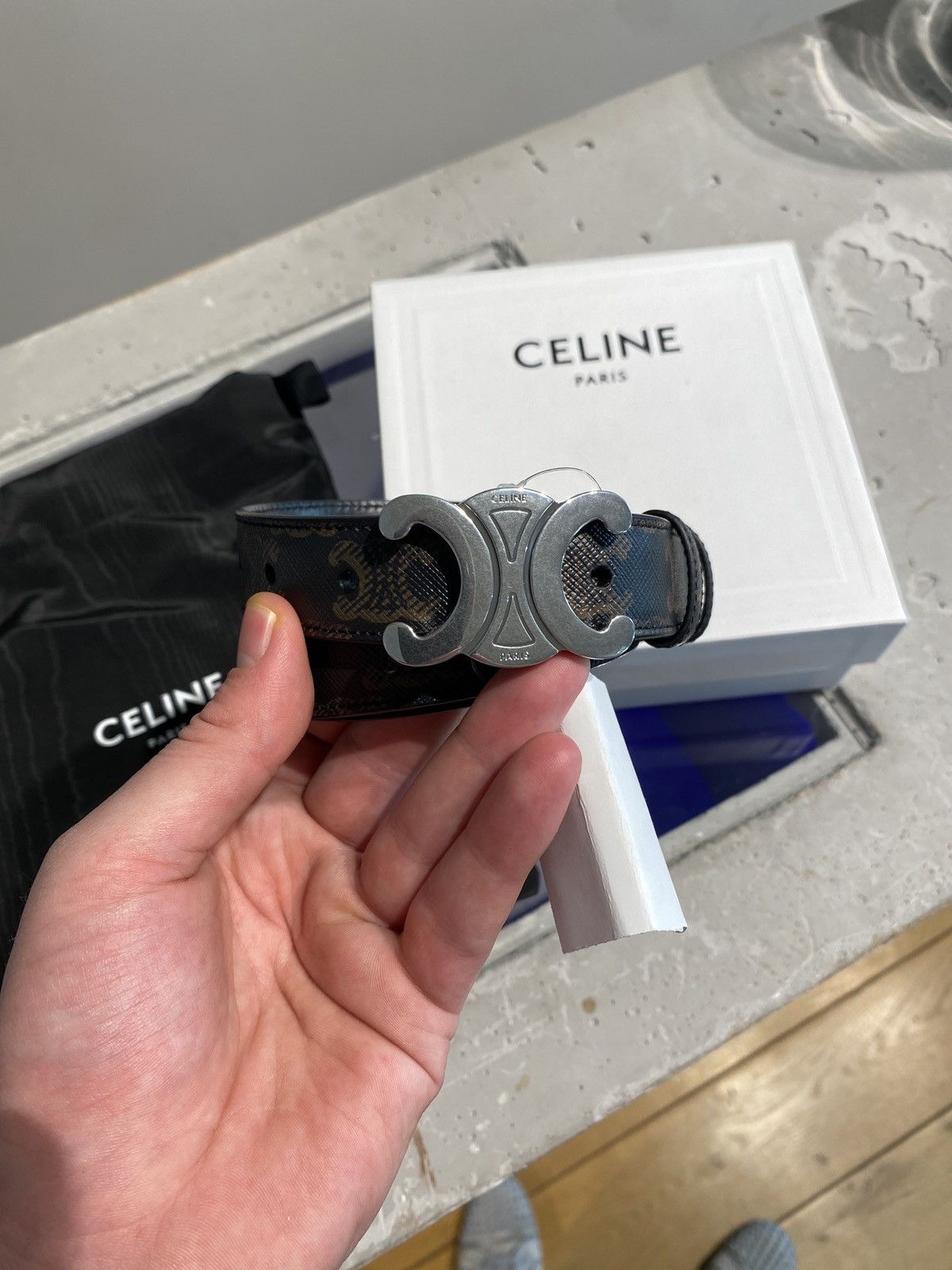 Celine BNWT Celine Triomphe Belt Size ONE SIZE - 2 Thumbnail