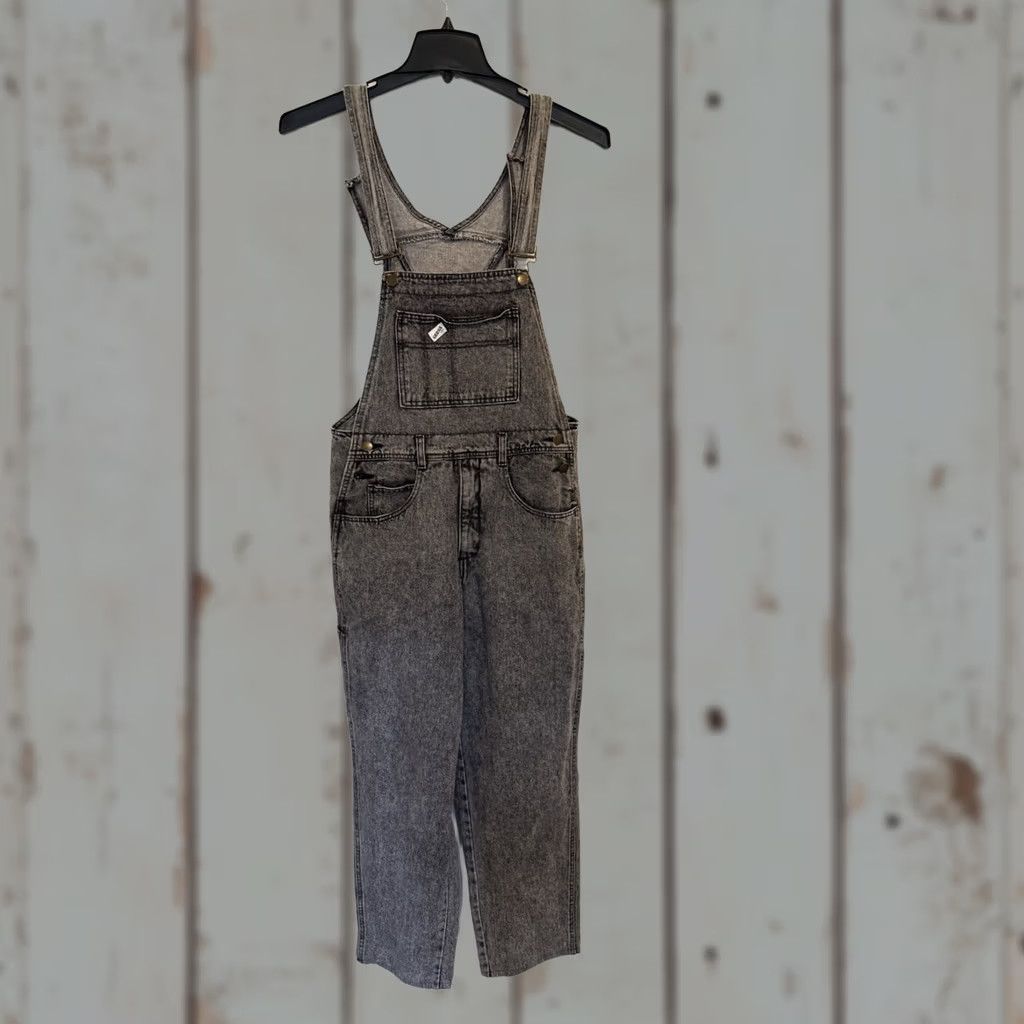 Guess VINTAGE GUESS Denim Overalls Jeans Black Wash 80s 90s USA Size L Men Regular 28in Inseam Size US 33 - 1 Thumbnail