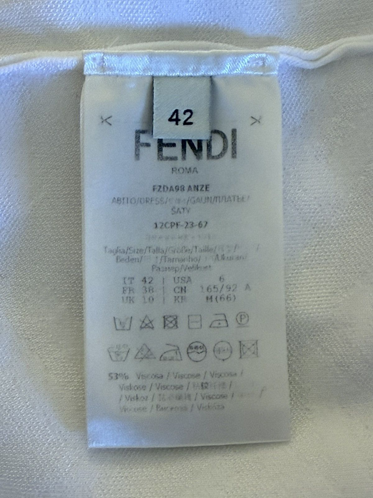 Fendi Fendi Halterneck Knitted Dress in Ivory Size M / US 6-8 / IT 42-44 - 4 Thumbnail
