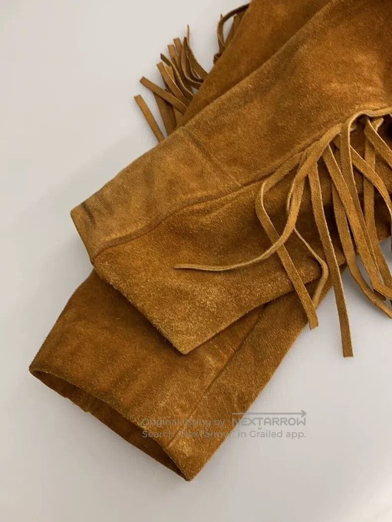 Schott Schott Western style suede fringed fur coat Size US L / EU 52-54 / 3 - 3 Thumbnail