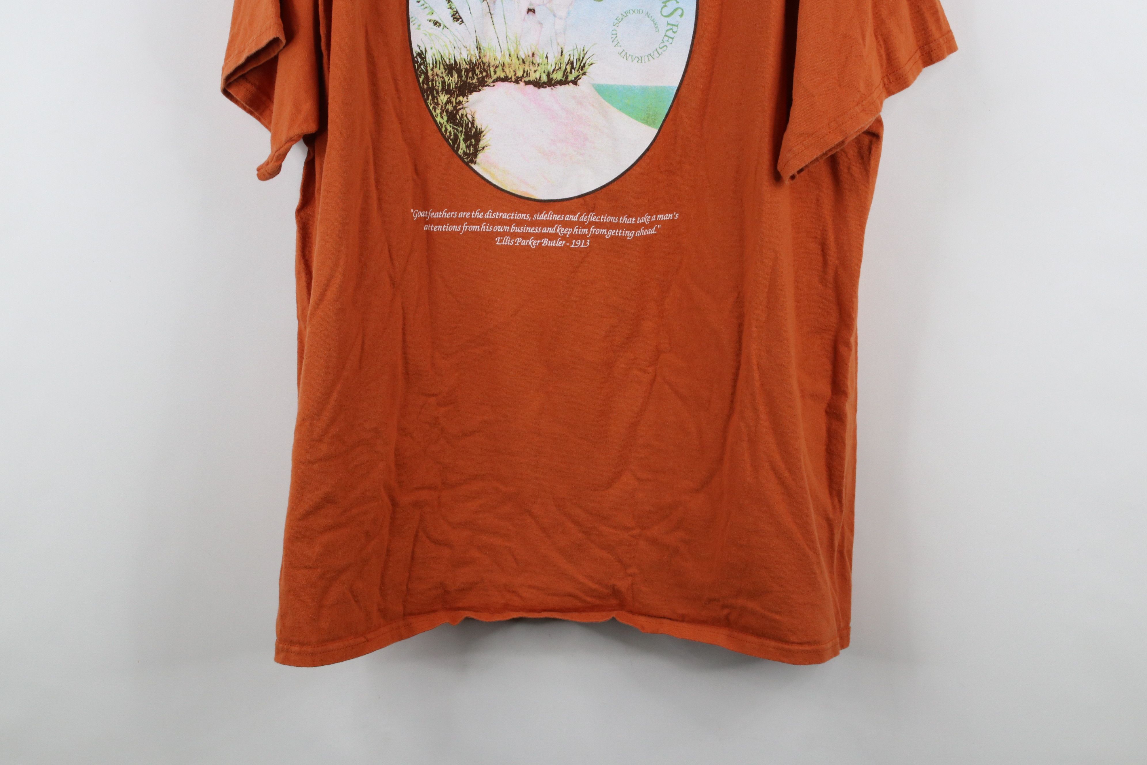 Vintage Vintage Goatfeathers Restaurant Santa Rosa Beach T-Shirt Size US XL / EU 56 / 4 - 13 Thumbnail