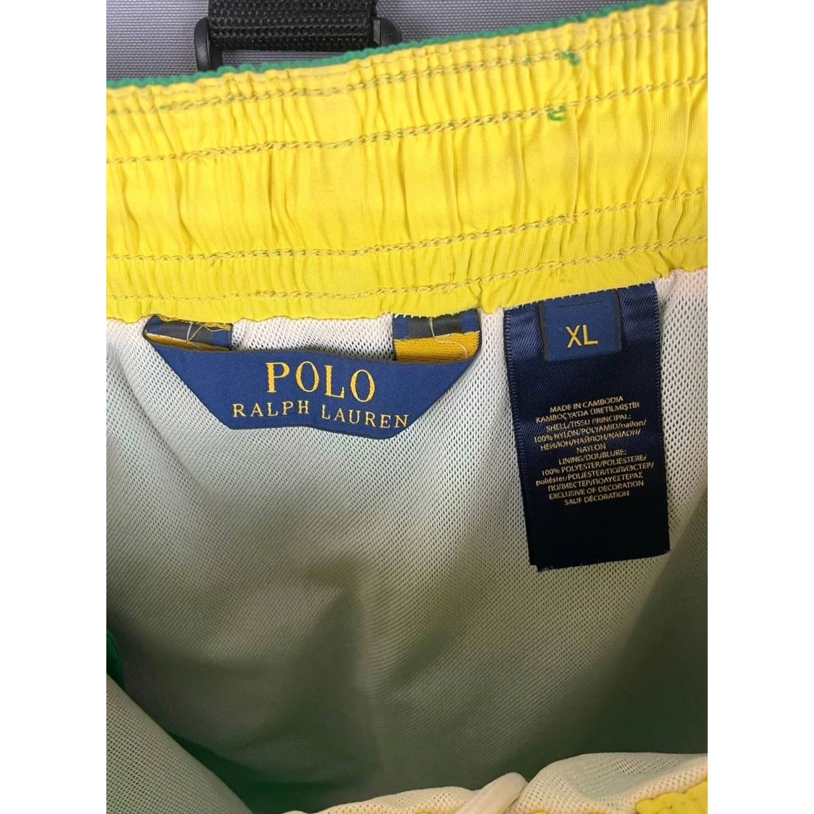 Polo Ralph Lauren Polo Ralph Lauren Mens Shorts XL Green Nylon Pull On Lightweight Swim Shorts with Logo Pocket Size US XL / EU 56 / 4 - 5 Thumbnail