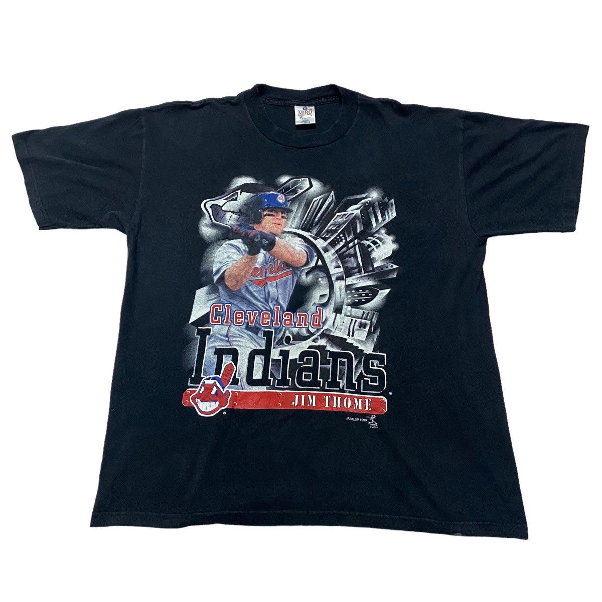 Vintage ©️1999 Cleveland Indians Jim Thome Shirt Size US XL / EU 56 / 4 - 1 Thumbnail