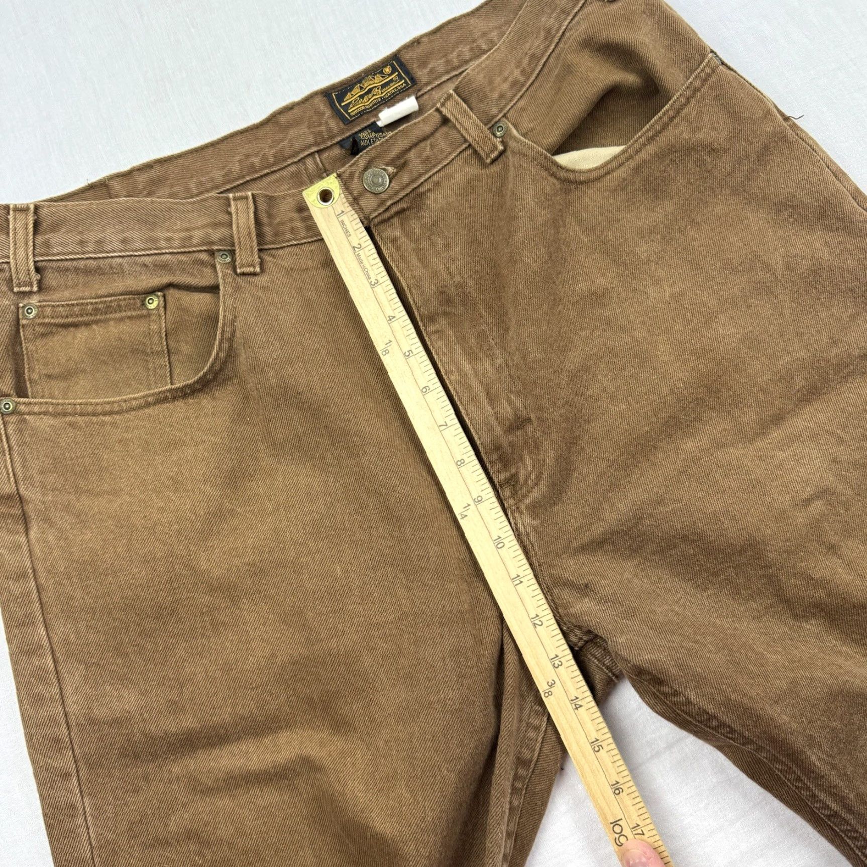 Eddie Bauer VINTAGE Eddie Bauer Jeans Men 38x31 Brown Relaxed Straight USA Grunge 90s 2000s Adult Mens Size US 38 / EU 54 - 6 Thumbnail