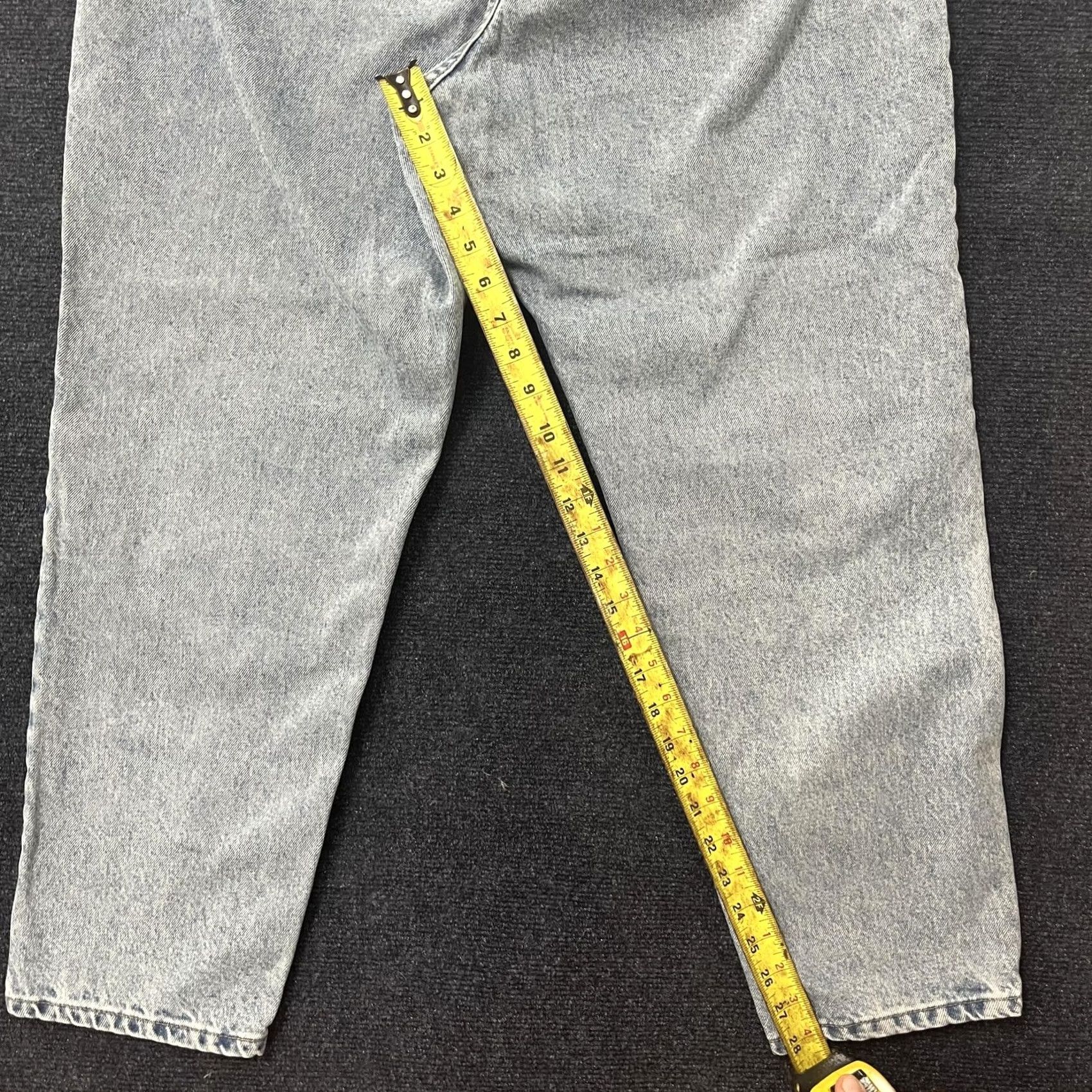 Lee VINTAGE Lee Jeans Womens 28P Blue Acid Wash High Rise Tapered Denim Mom Jeans Size 28" / US 6 / IT 42 - 6 Thumbnail