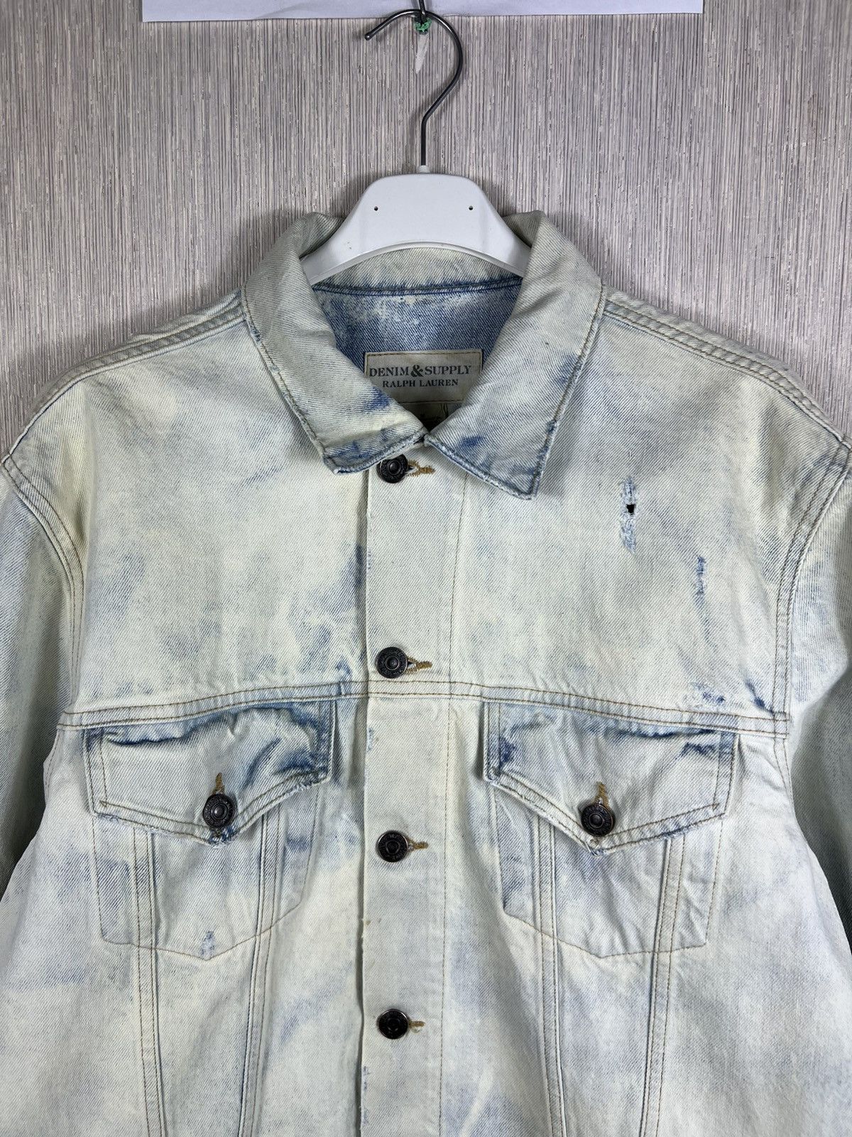 Denim & Supply Ralph Lauren Ralph Lauren denim & supply acid bleach skull denim jacket Size US M / EU 48-50 / 2 - 5 Thumbnail