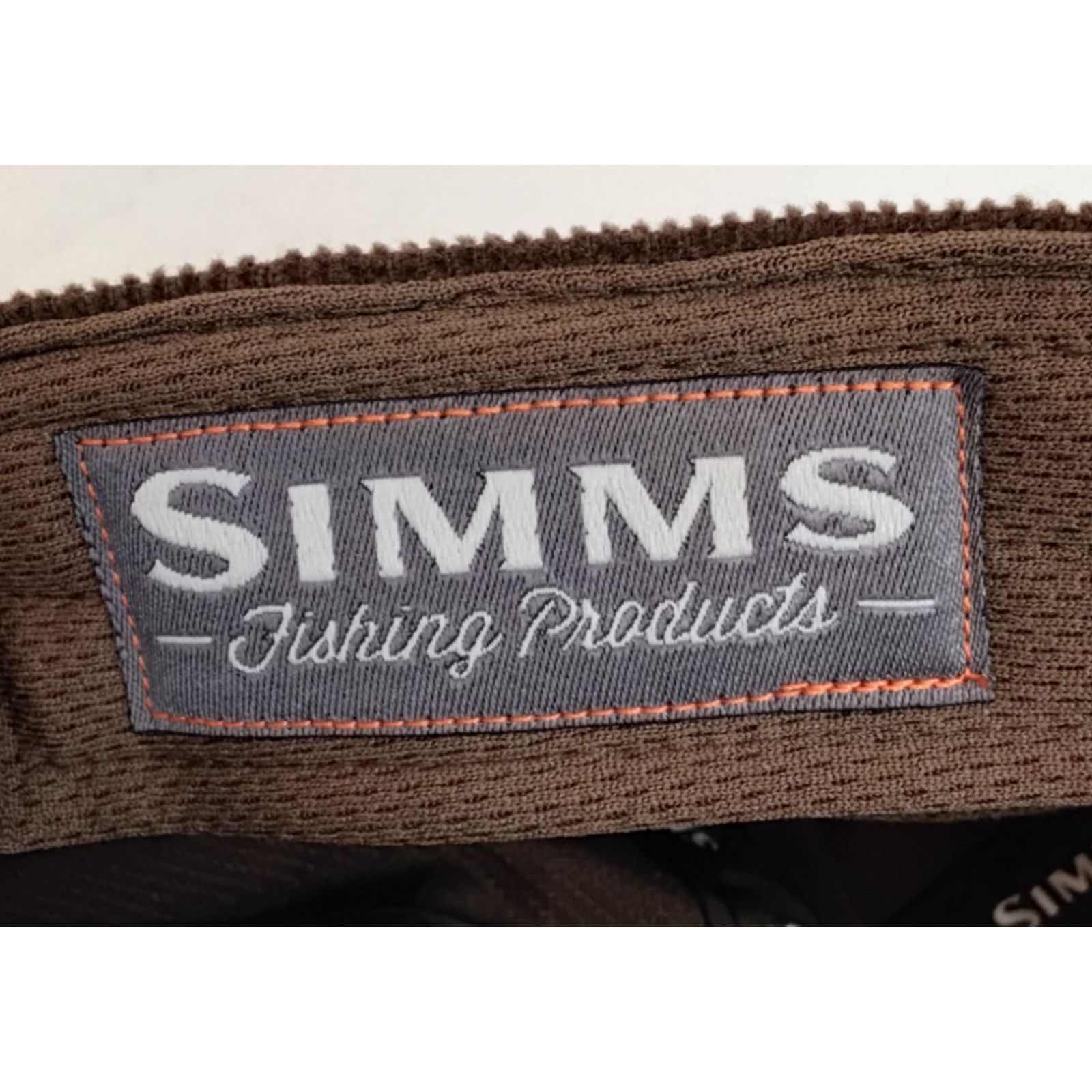 Simms Simms Corduroy Flat Brim Hat Brown Embroidered Double Haul Size ONE SIZE - 12 Thumbnail