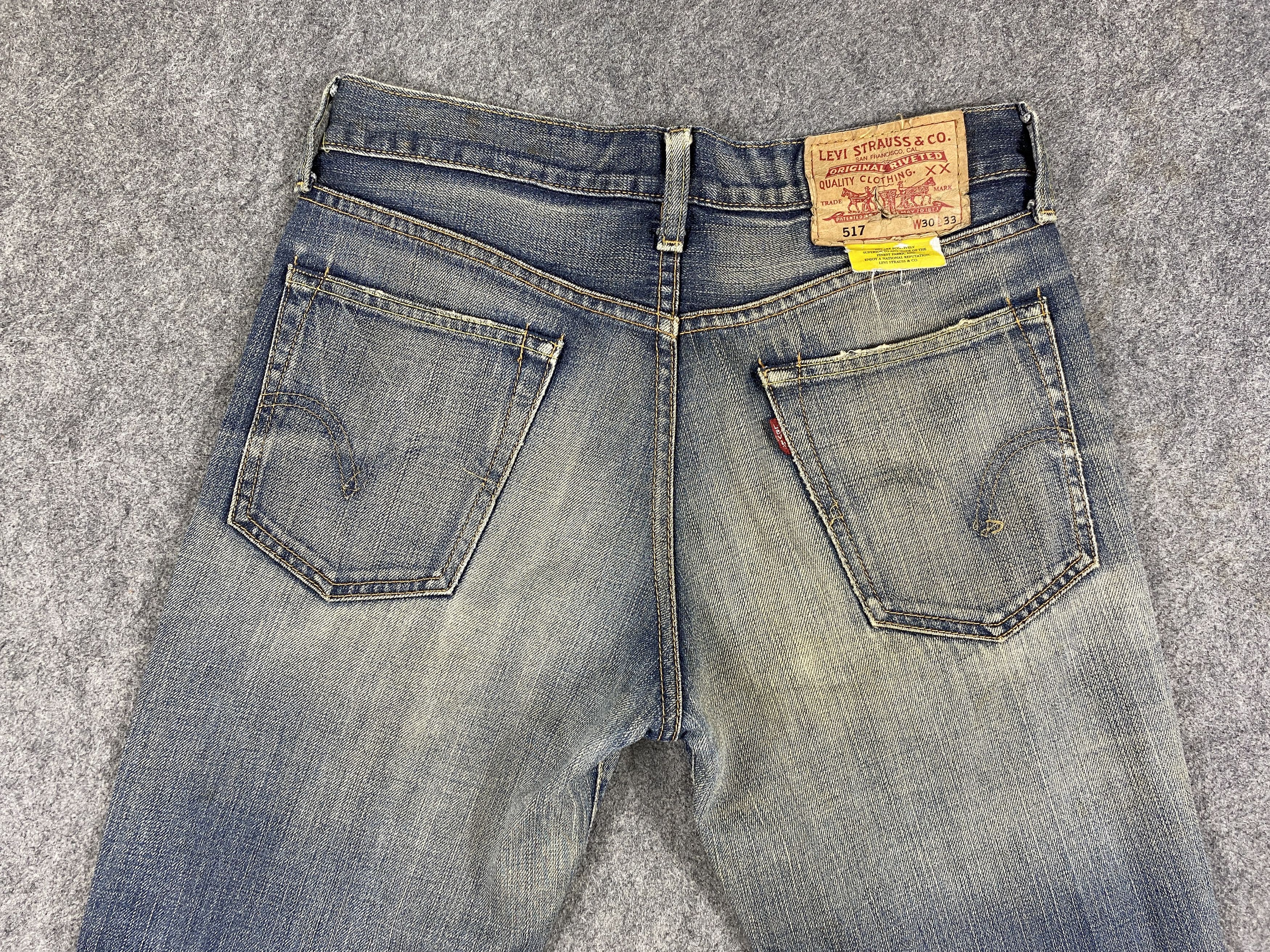 Japanese Brand Earth Tone Vintage Levi's 517 Flared 30x30 Denim -JN2327 Size US 30 / EU 46 - 5 Thumbnail