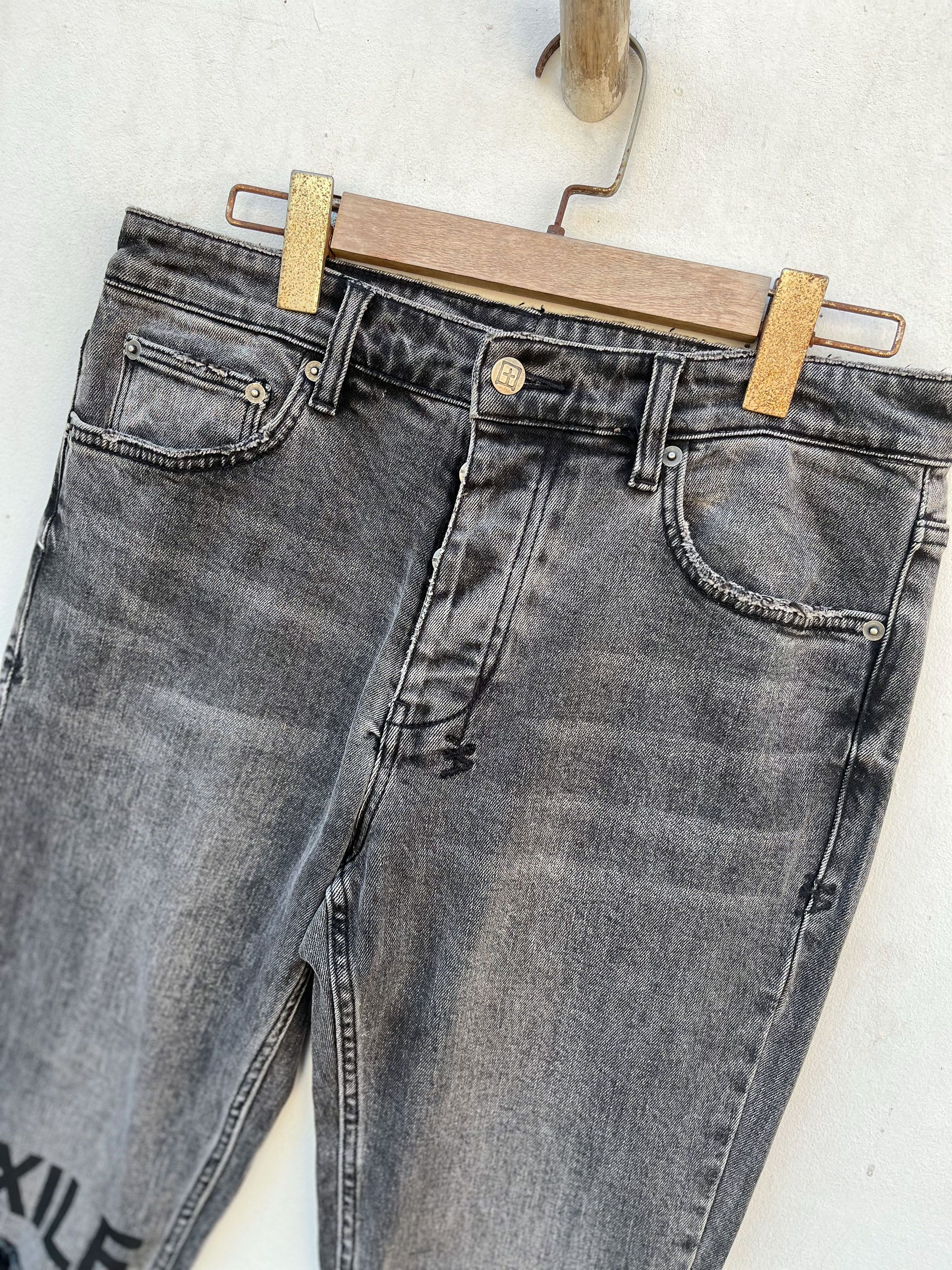 Designer × Ksubi Ksubi Exile Distressed Trashed Stretchable Jeans Size US 31 - 3 Thumbnail