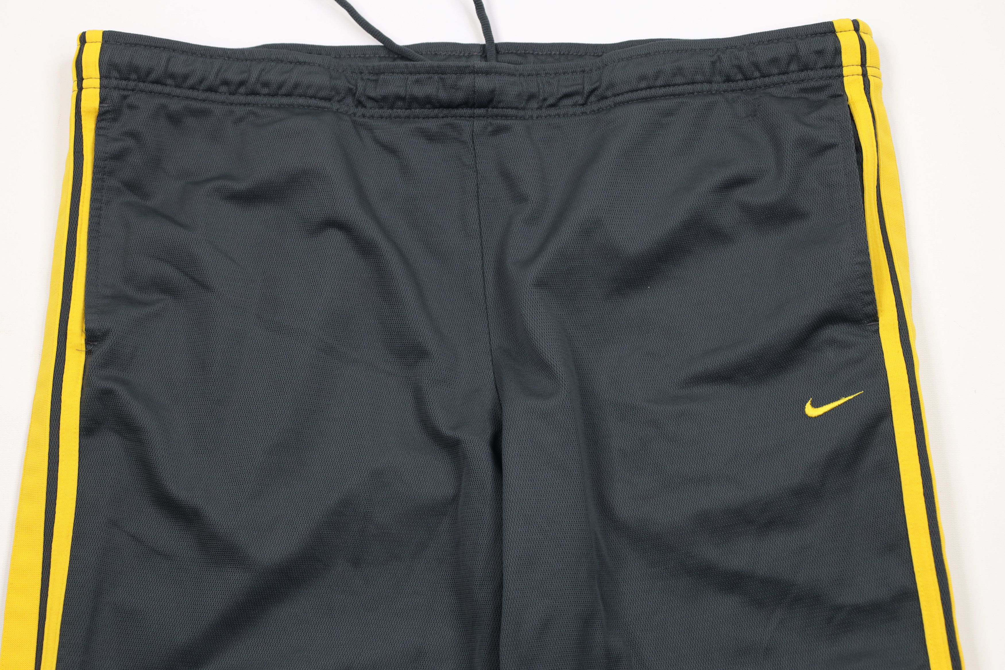 Nike AS IS Vintage Nike Mini Swoosh Striped Wide Leg Pants Gray Size US 38 / EU 54 - 2 Thumbnail