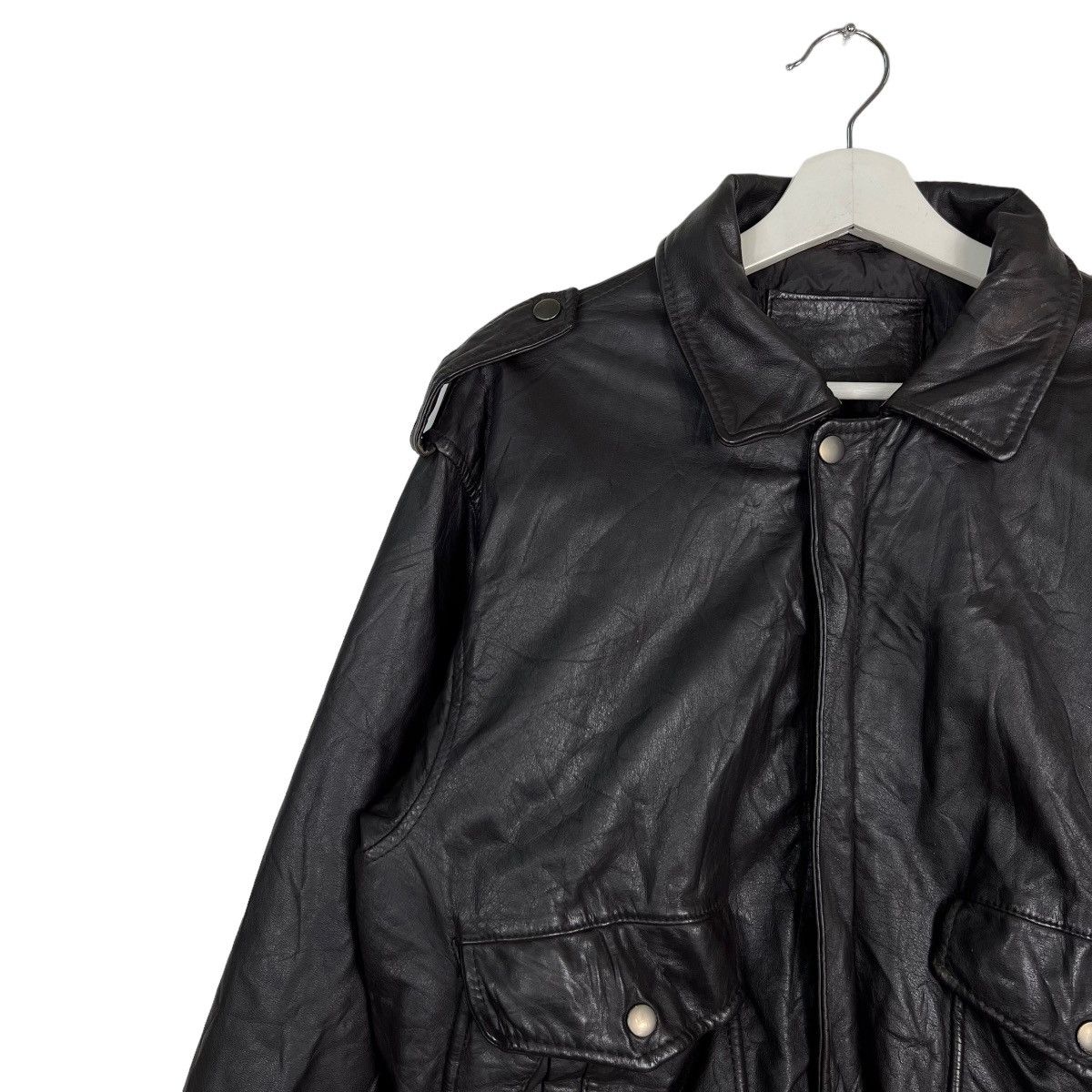 Japanese Brand 🔥 VINTAGE 60s COWHIDE AVIATOR LEATHER JACKET Size US M / EU 48-50 / 2 - 7 Thumbnail